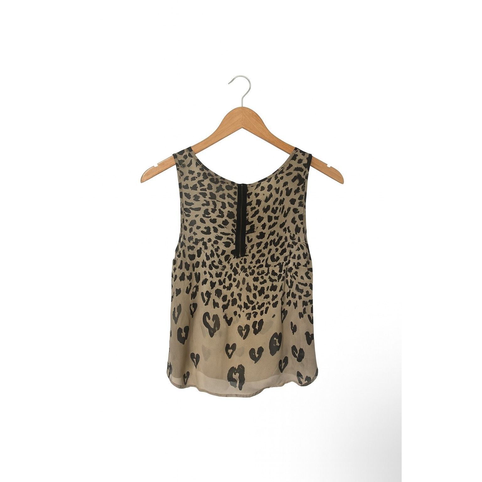 Forever 21 Forever 21 Leopard Print Sheer Tank Top Medium – Sleeveless Size M / US 6-8 / IT 42-44 - 4 Thumbnail