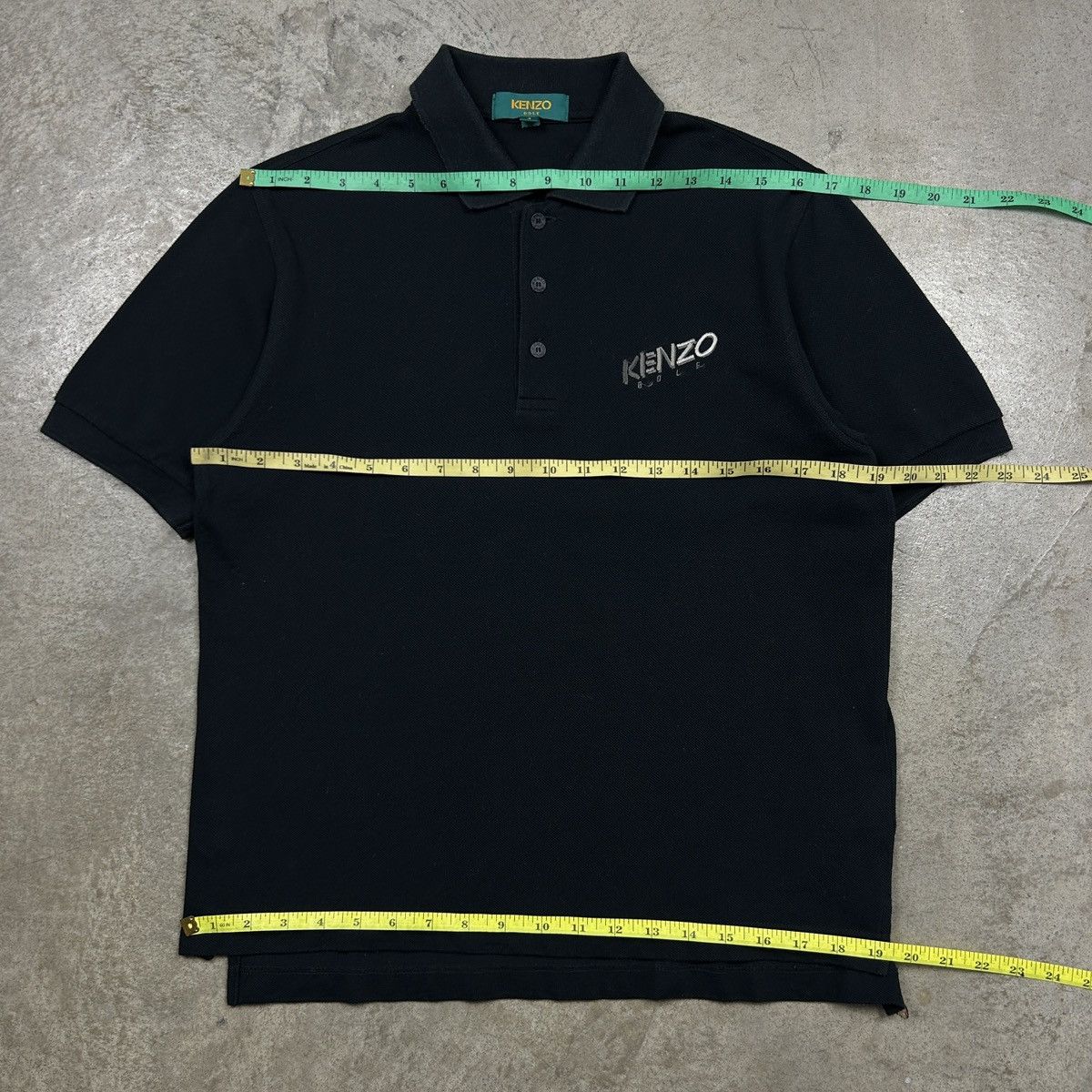 Kenzo × Vintage 1990s Kenzo Golf Black Polo Size US M / EU 48-50 / 2 - 12 Thumbnail
