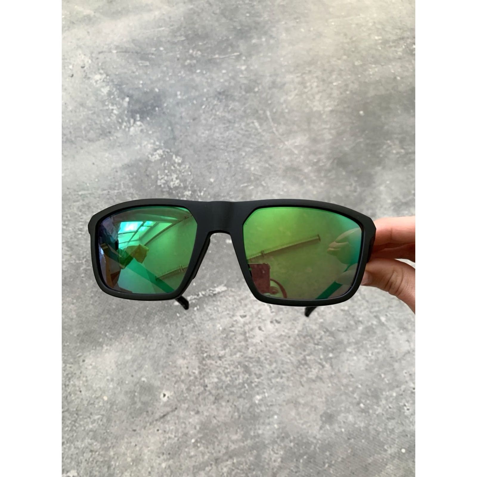 Adidas ADIDAS SPORT SUNGLASSES SP0111 57mm JK9752 BLACK UNISEX Sunglasses Square Green Lens Unisex Adults 57 mm Size ONE SIZE - 3 Thumbnail