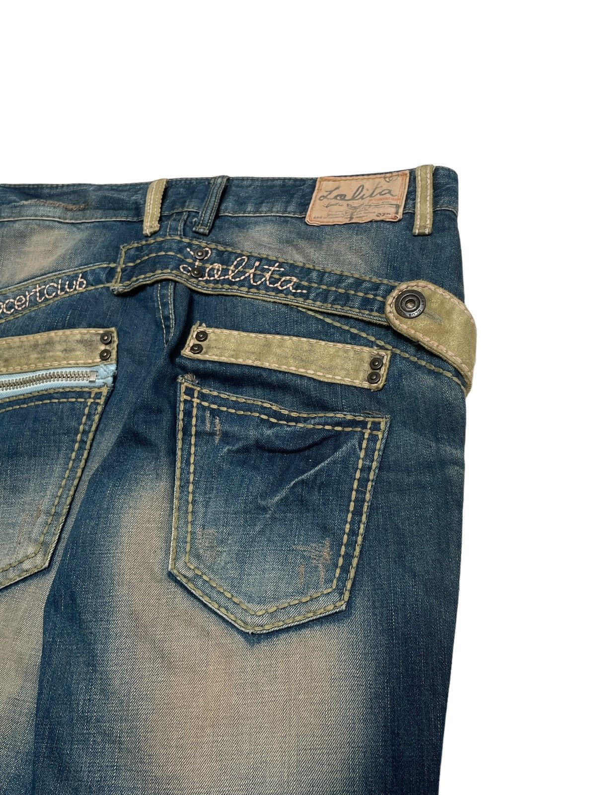 If Six Was Nine × Japanese Brand Very Rare Vintage Japanese Brand Lolita Flared Jeans 1990s Size US 32 / EU 48 - 6 Thumbnail