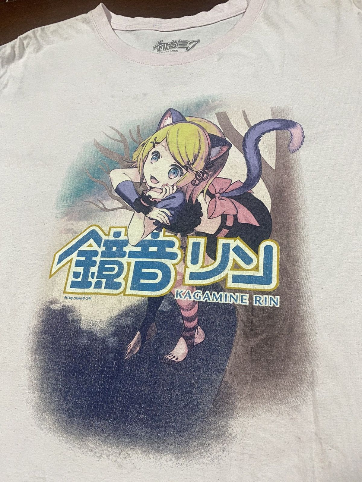 Anime Vintage Hatsune Miku kagamine rin Japan Anime Tee Size US L / EU 52-54 / 3 - 6 Thumbnail