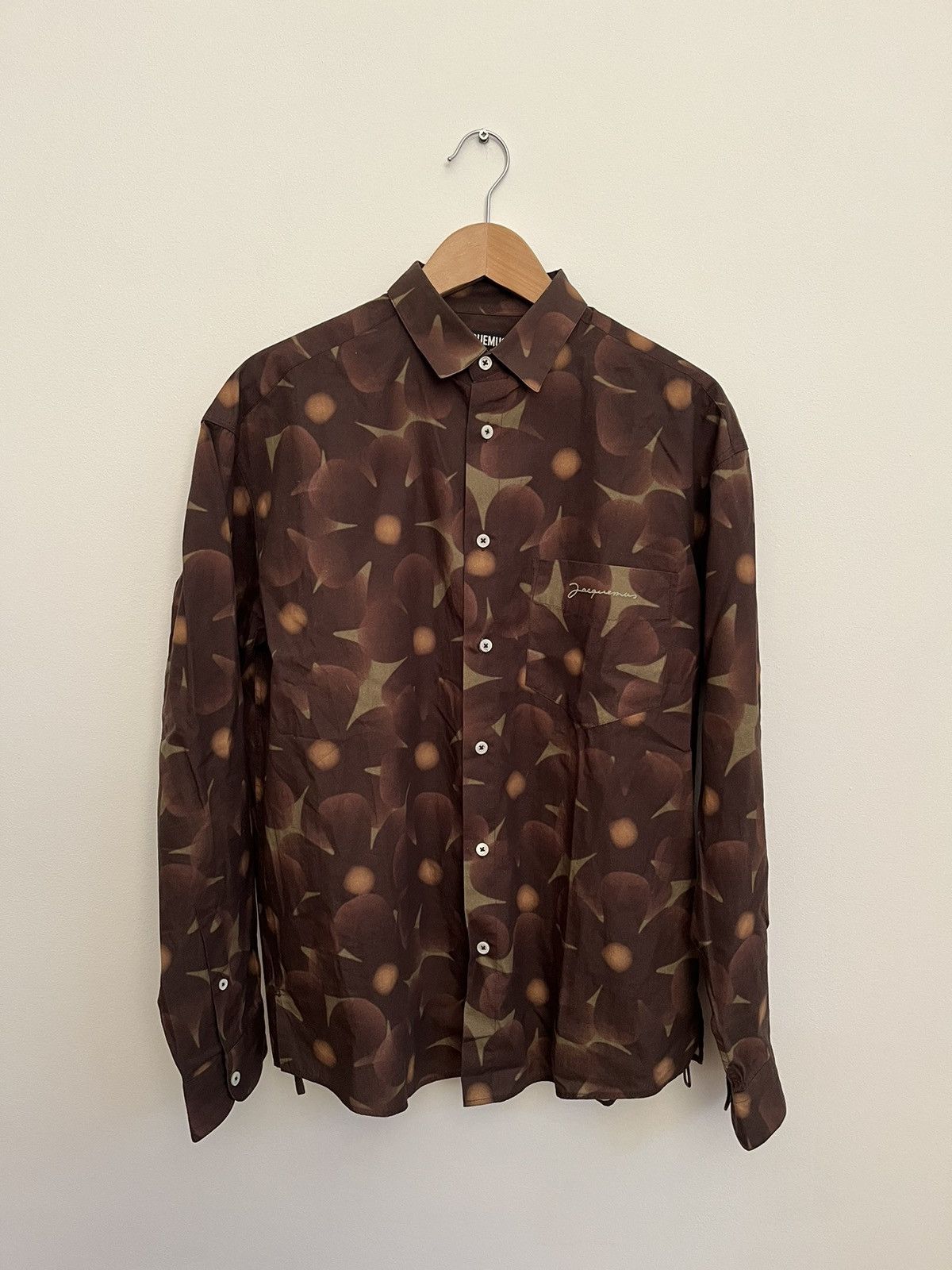 image of Shirt "la Chemise Simon" From "Jacquemus La Montagne" in Brown, Men's (Size Small)