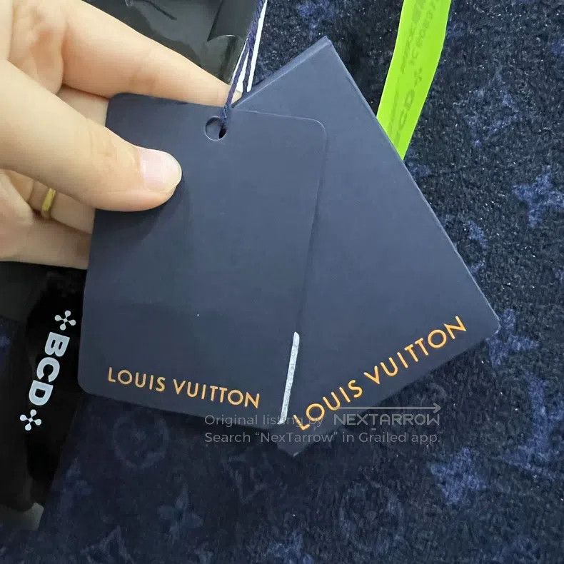 Louis Vuitton Louis Vuitton Navy blue full-print presbyopic knit sleevel Size L / US 10 / IT 46 - 5 Thumbnail