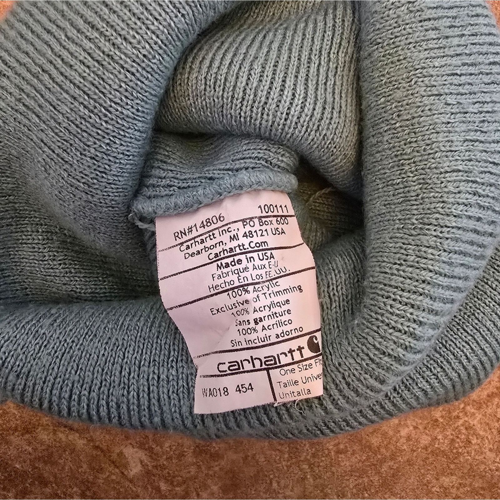 Carhartt Dust Blue | CARHARTT | Solid Beanie Size ONE SIZE - 3 Thumbnail