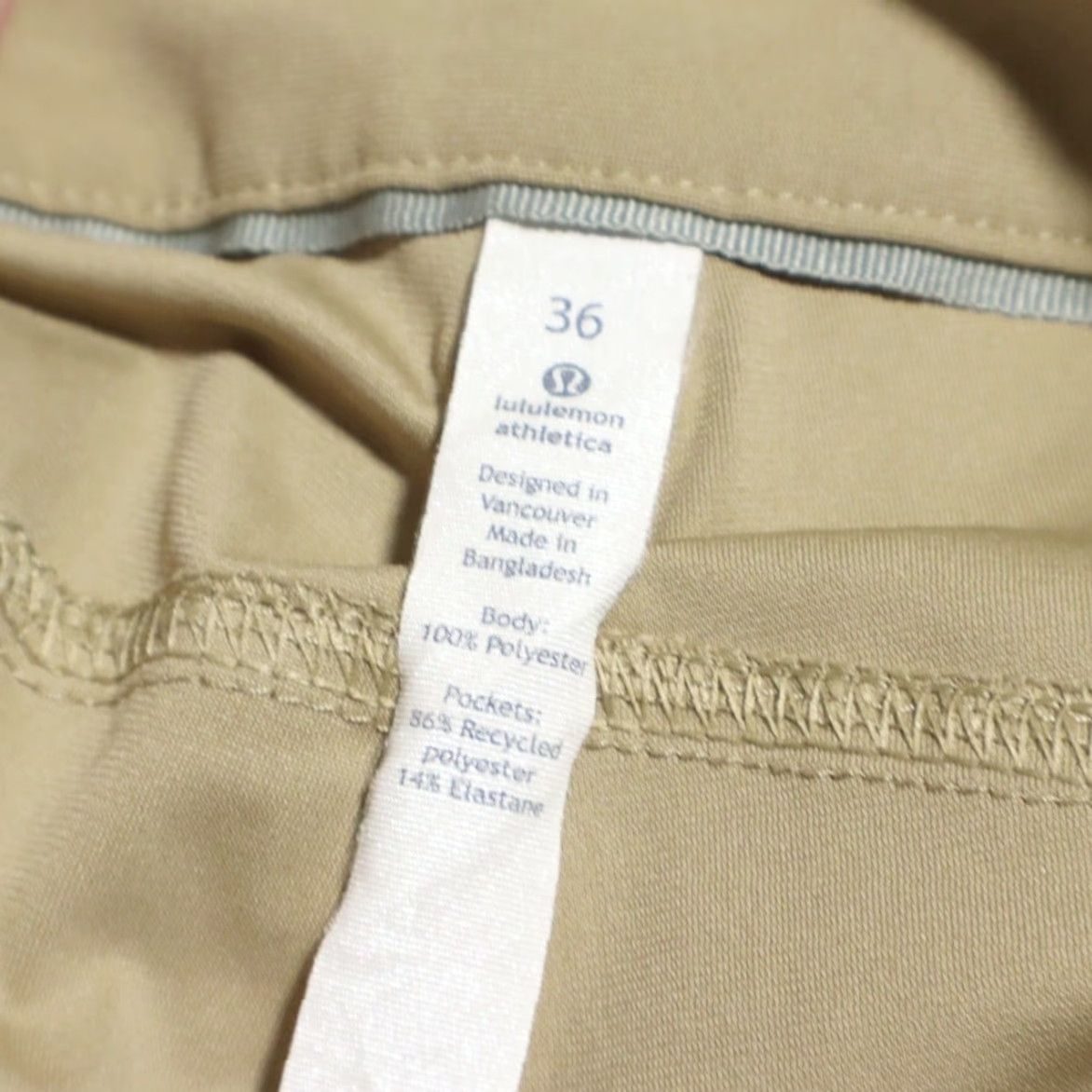 Lululemon Lululemon ABC Classic Warpstream Woven Chino Pants Khaki Men's 36 Size US 36 / EU 52 - 5 Thumbnail