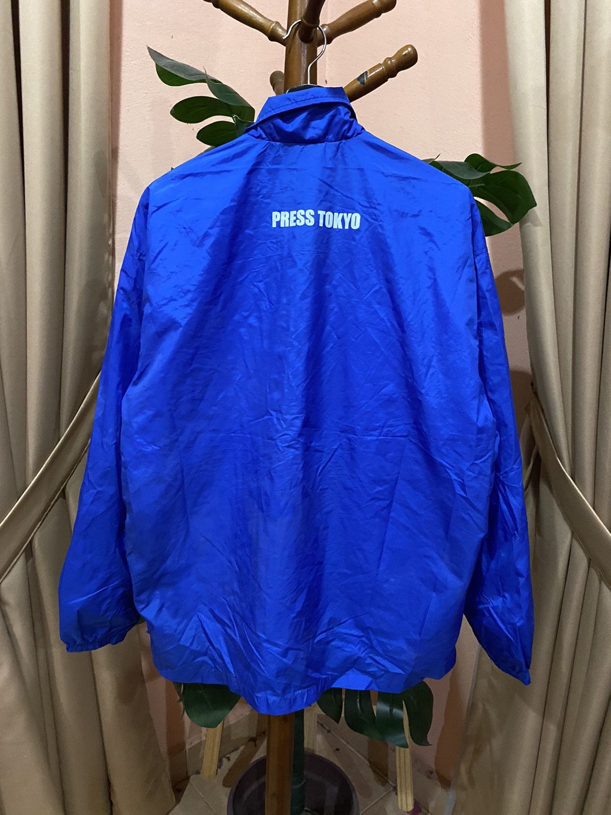 Vintage United Athle “Press Tokyo” Blue Windbreaker Jacket Size US L / EU 52-54 / 3 - 7 Thumbnail