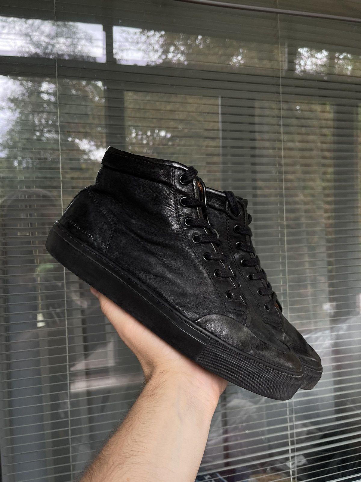 Belstaff × Vintage Luxury high top sneakers leather Belstaff Size US 8 / EU 41 - 2 Thumbnail