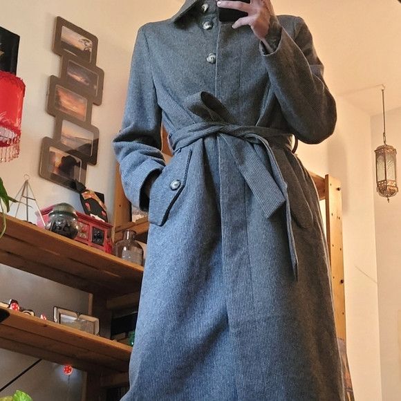 FRNCH Frnch Paris Trenchcoat In Gray Houndstooth Like Print - S Size S / US 4 / IT 40 - 8 Thumbnail