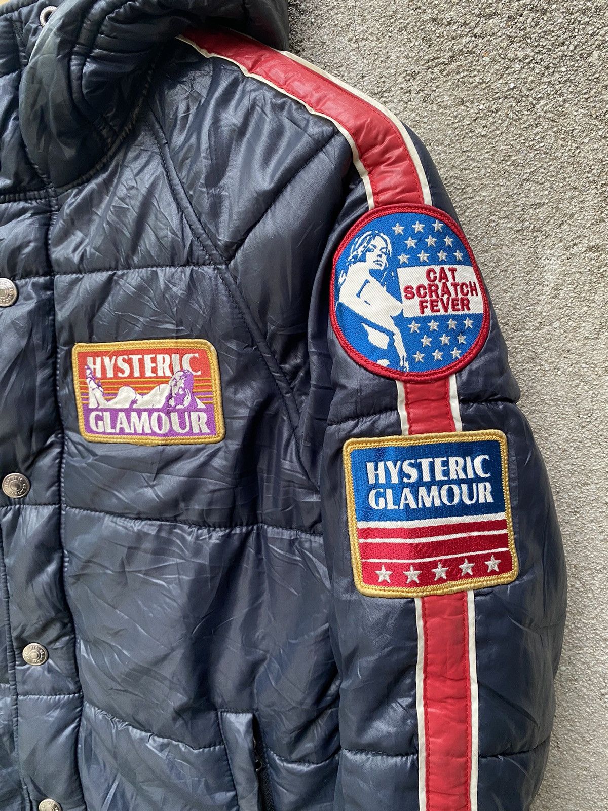 Hysteric Glamour Primaloft Shiny Patch Puffer Jacket