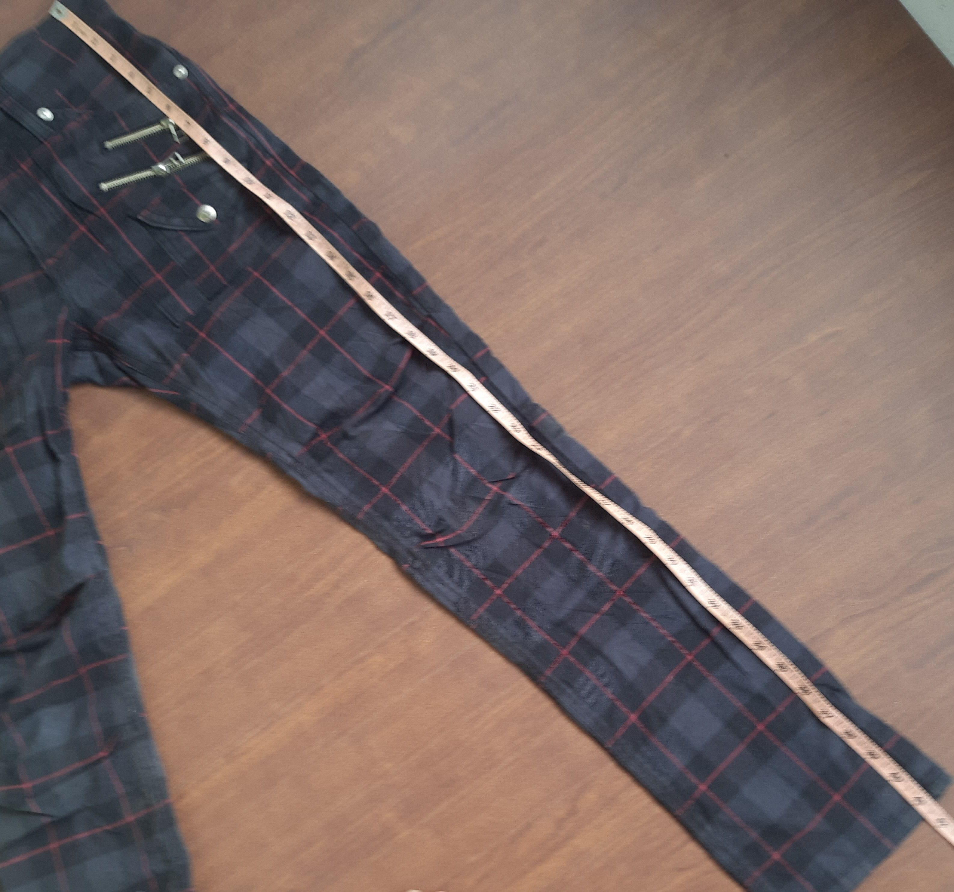 Lee Y2K Lee Cowboy Tartan Pants Punk Grunge Size US 30 / EU 46 - 16 Thumbnail