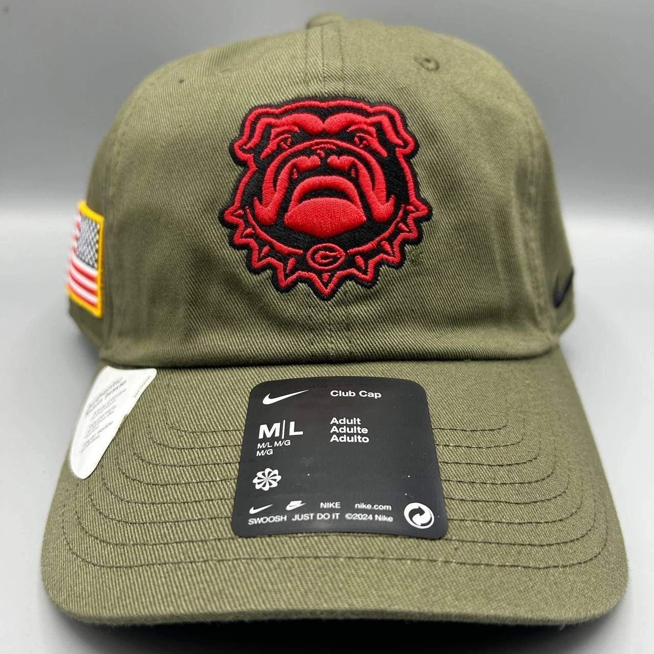 Nike Georgia Bulldogs x Nike Club Hat Men M-L Strap Back Cotton Size ONE SIZE - 1 Thumbnail