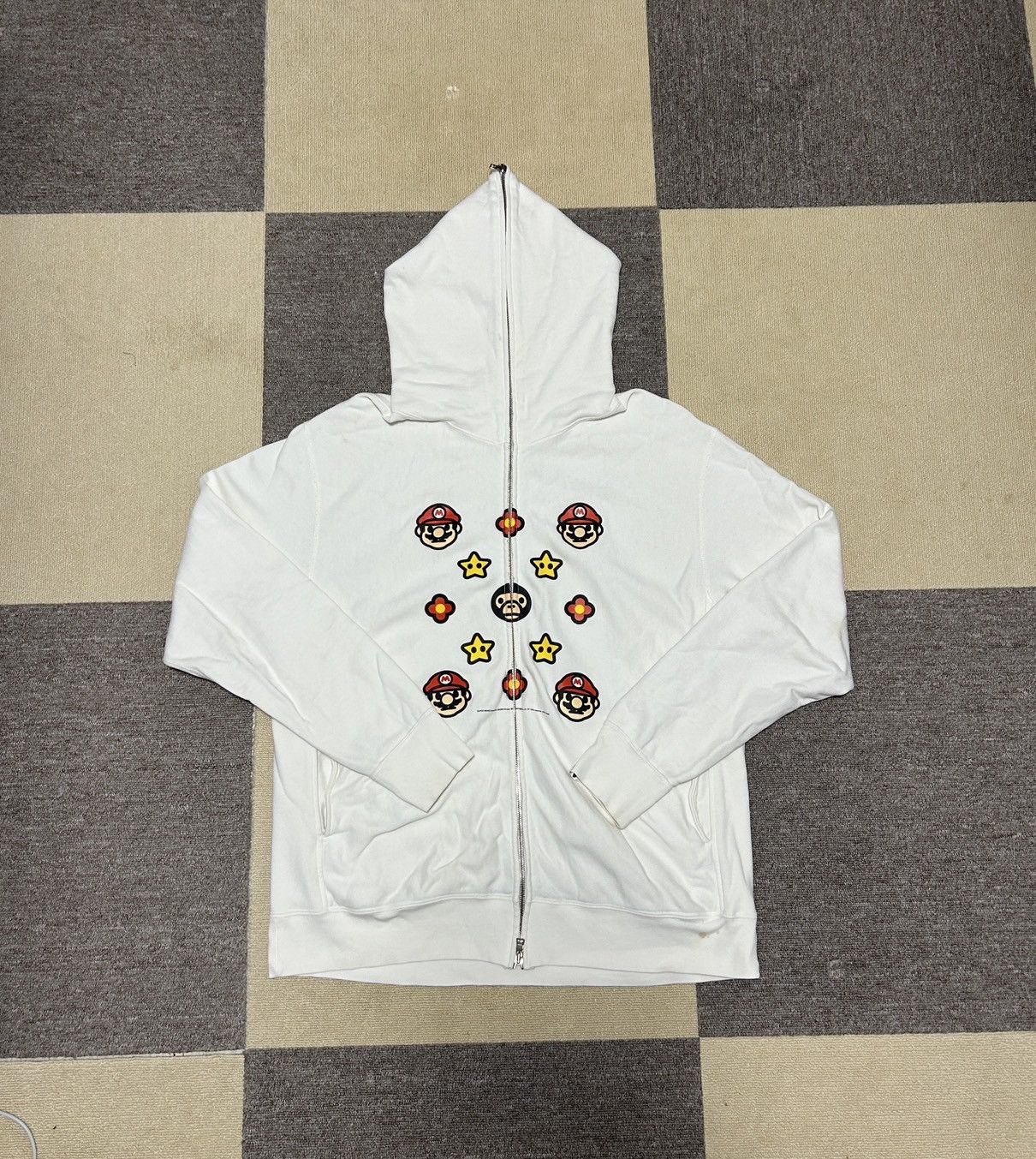 Bape OG Bape White Baby Milo Friends Logo Full Zip Hoodie Size US L / EU 52-54 / 3 - 1 Thumbnail