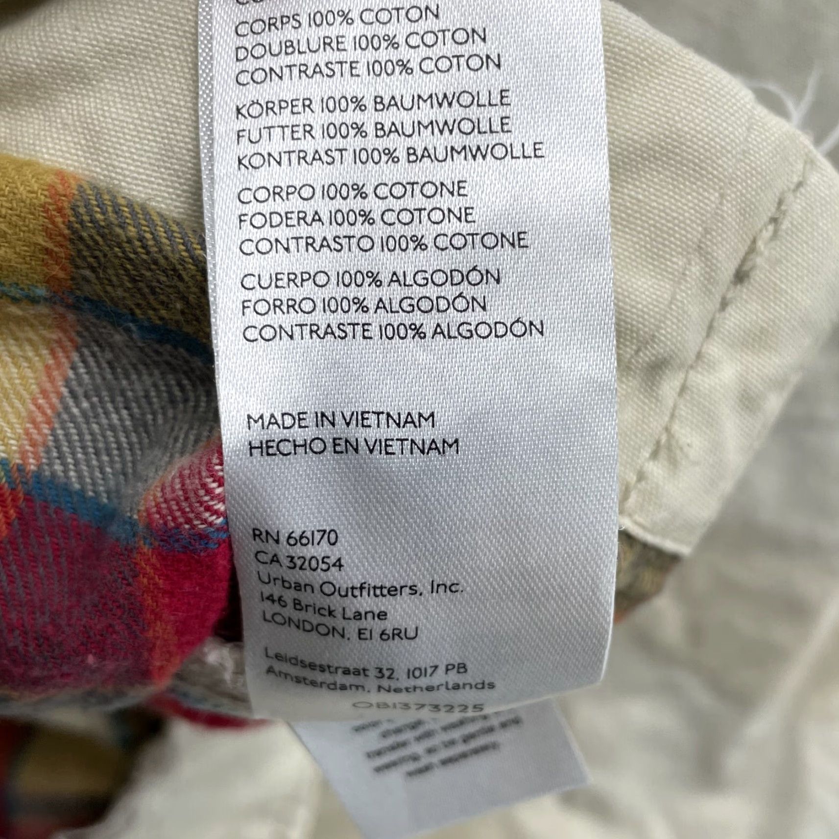 Bdg BDG Bomber Jacket XL/XXL Ivory Flannel Lined Preppy Academia Mechanic Street Skater/Nautical Casual Workwear Unisex Adults Mens Womens 90s Vintage? Size XXL / US 16-18 / IT 52-54 - 7 Thumbnail