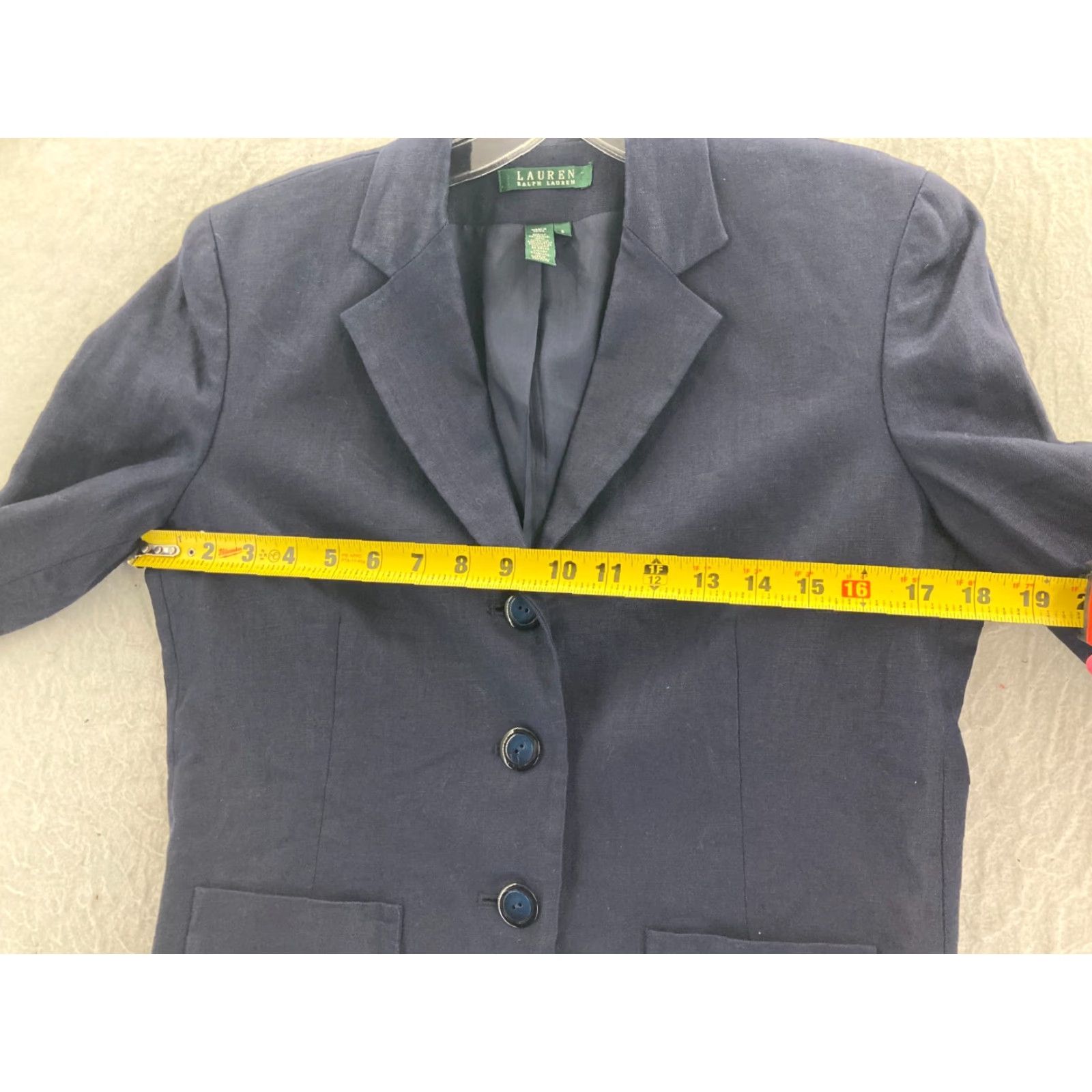 Ralph Lauren Lauren Ralph Lauren Jacket Womens 6 Blue Button Up Coat Shirt Jacket Blue Womens 6 Regular XS-XXL not included Size M / US 6-8 / IT 42-44 - 6 Thumbnail
