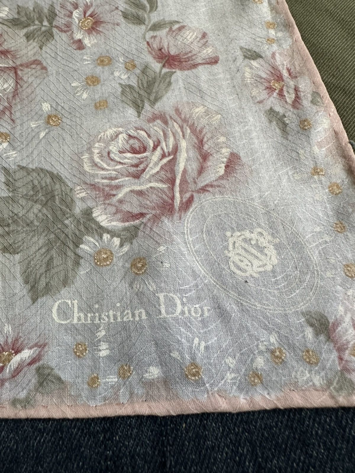 Vintage Vintage Christian Dior Handkerchief/ Neckerchief/ Bandana Size ONE SIZE - 15 Thumbnail