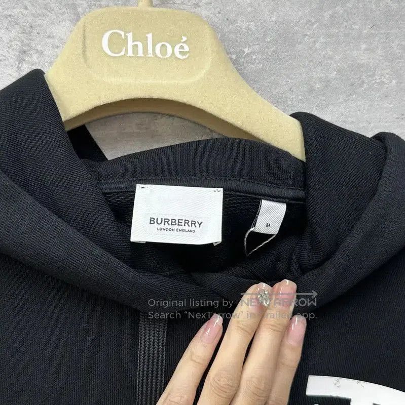 Burberry Burberry Black Cotton Women's Hoodie. Size M / US 6-8 / IT 42-44 - 4 Thumbnail