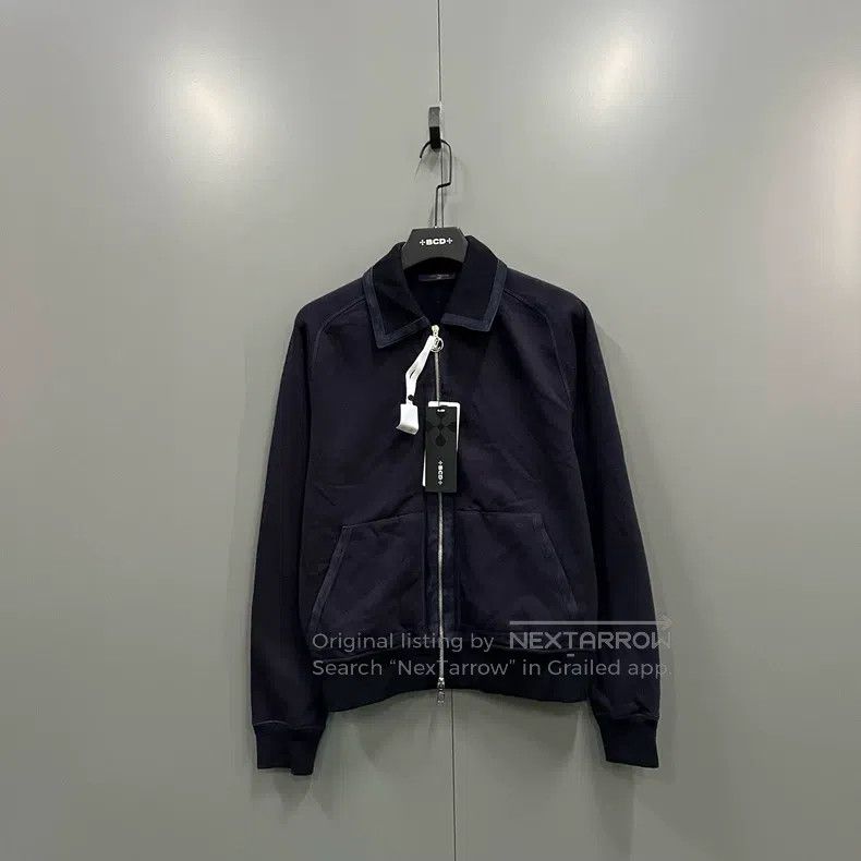 Louis Vuitton Louis Vuitton Navy Blue Lapel Zip Jacket Size US M / EU 48-50 / 2 - 1 Thumbnail