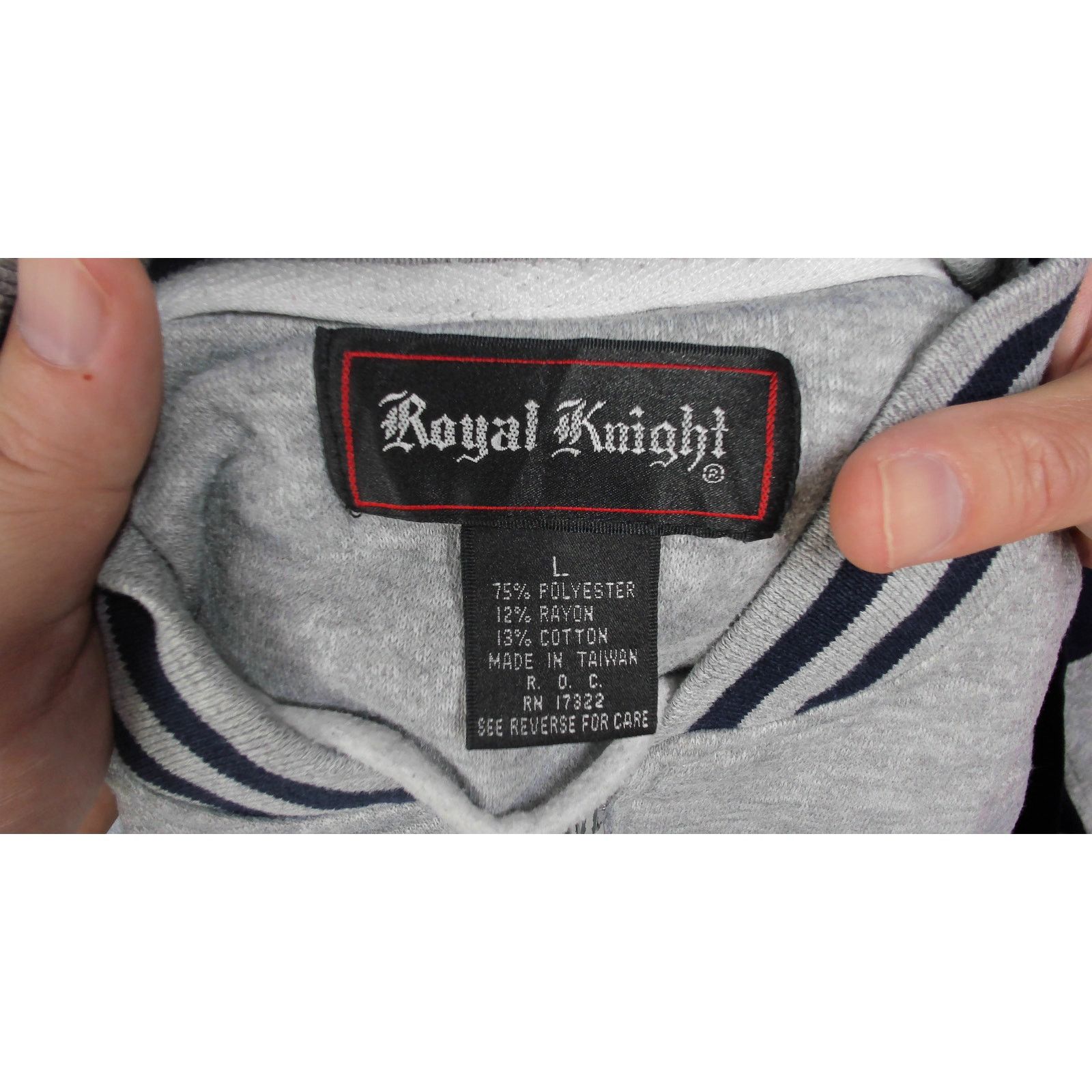 Vintage VTG Streetwear 1980s Royal Knight Chevron Boxy Track Jacket Size US M / EU 48-50 / 2 - 7 Thumbnail
