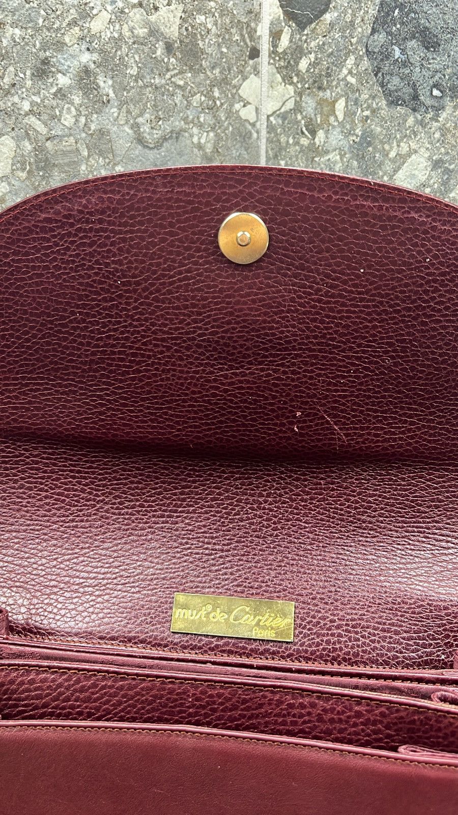 Cartier × Vintage Cartier burgundy Must de Cartier shoulder Size ONE SIZE - 6 Thumbnail