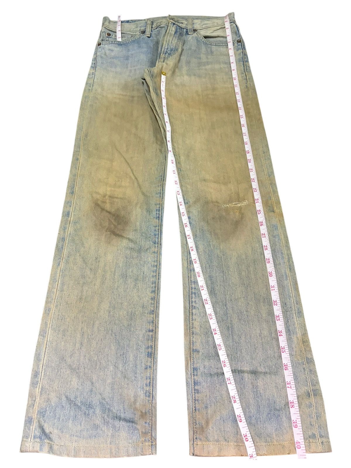 Uniqlo Vintage Japanese Uniqlo Mud Wash Distressed Jeans Size US 27 - 7 Thumbnail