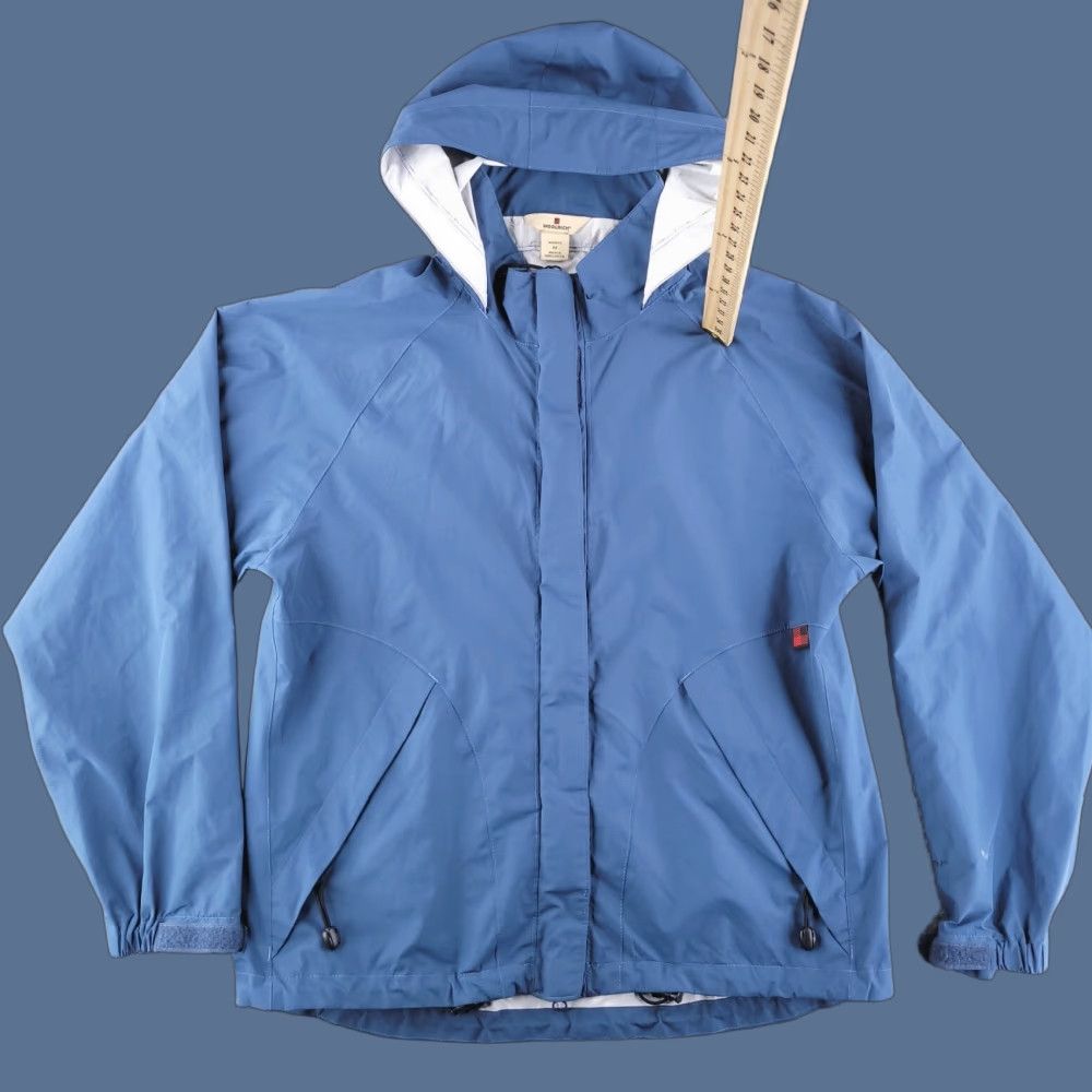 Vintage Woolrich Jacket Womens M Blue Polyester Windbreaker Shell ANorak Size M / US 6-8 / IT 42-44 - 1 Thumbnail