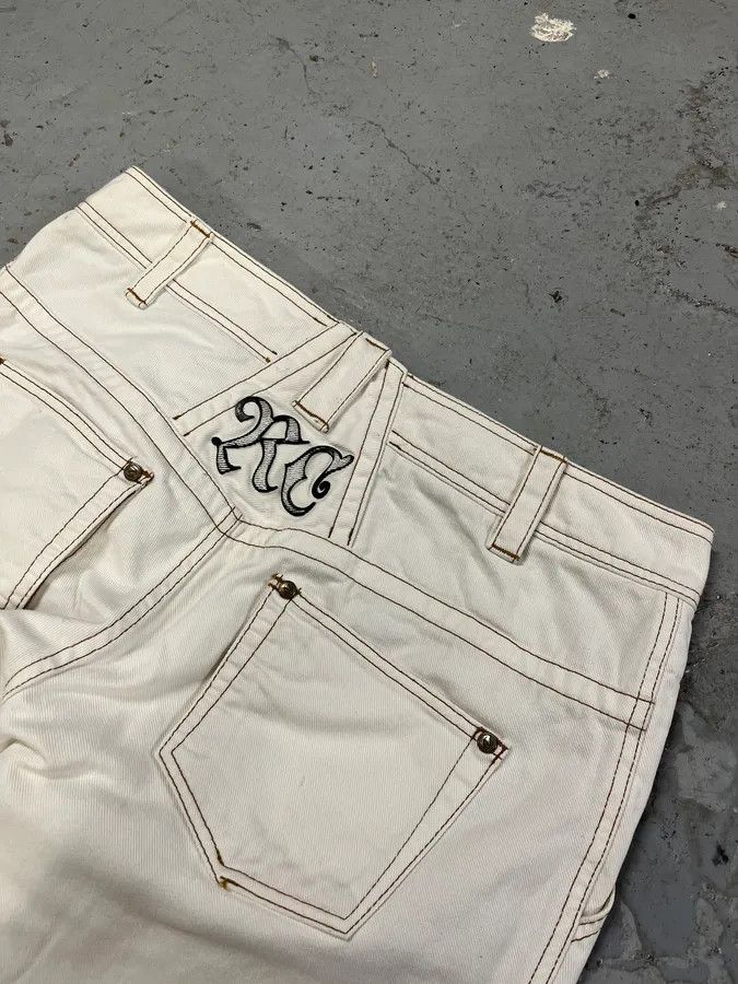 Designer × Roberto Cavalli × Vintage AW2000 Roberto Cavalli White Royal Pants Size US 33 - 8 Thumbnail