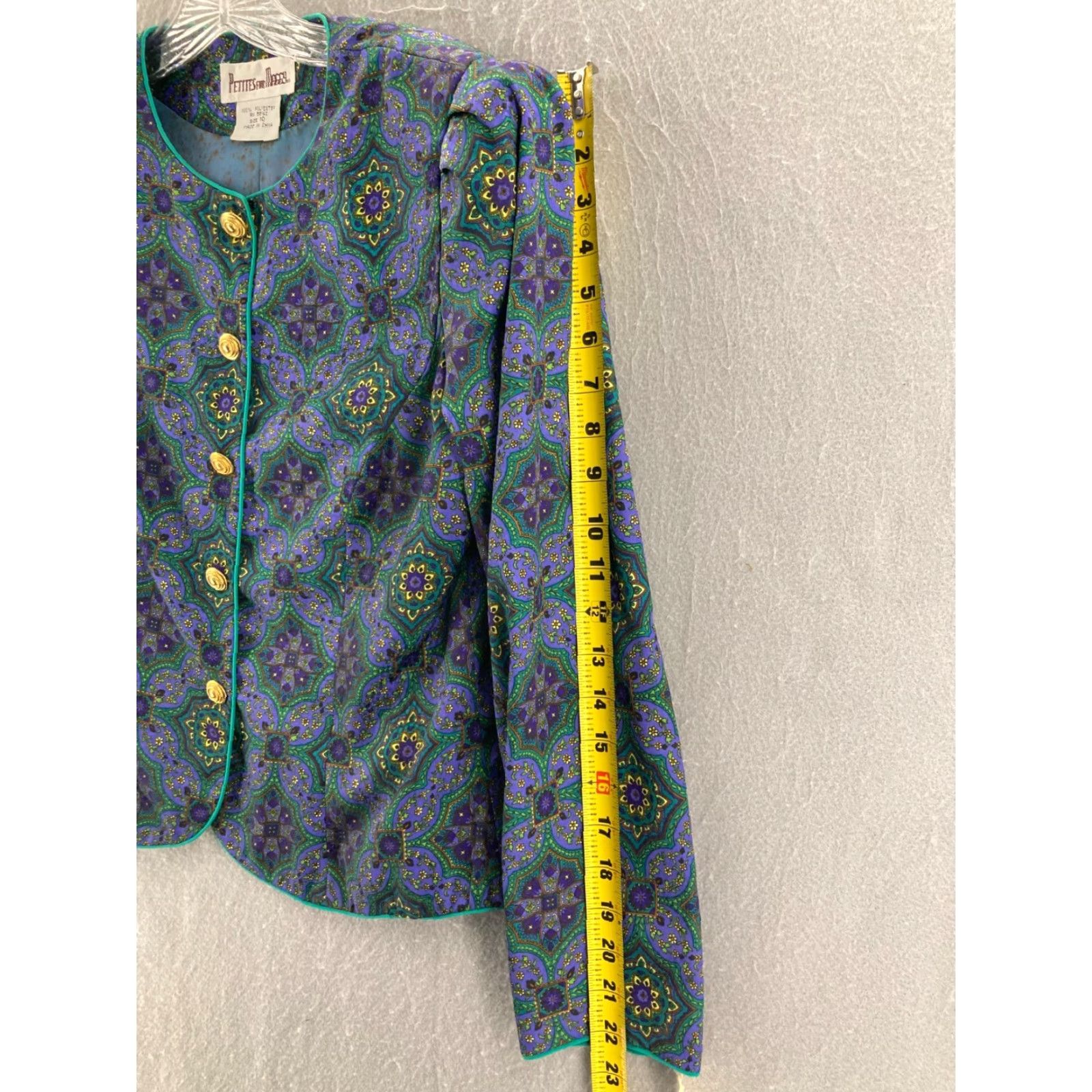 Vintage Vintage Petites for Maggy Outfit Womens 10 NWT Office Pleated Skirt Floral 80s Size 32" / US 10 / IT 46 - 4 Thumbnail
