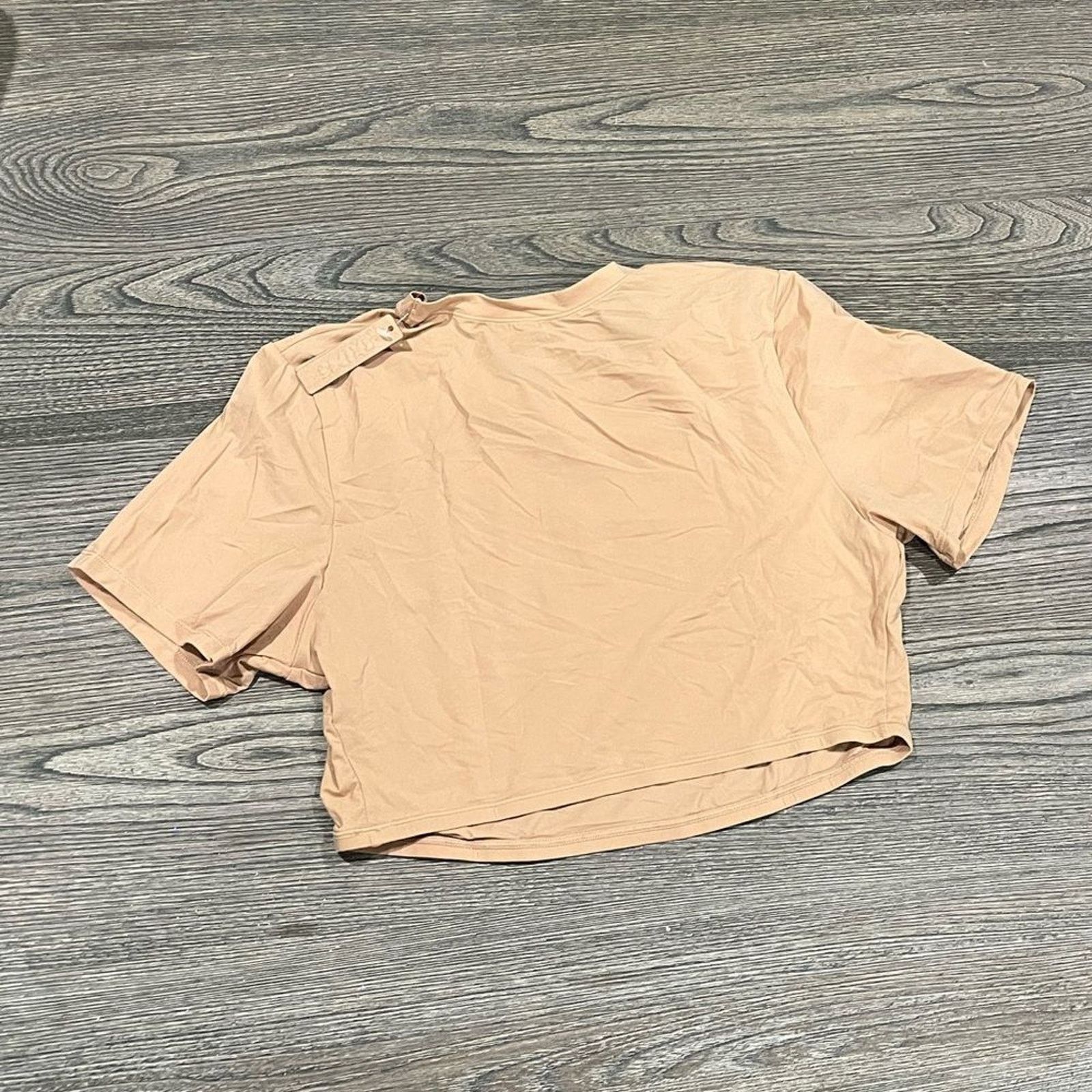 SKIMS NWT Skims Fits Everybody Super Cropped T-Shirt Ochre 2X Size XXL / US 16-18 / IT 52-54 - 4 Thumbnail