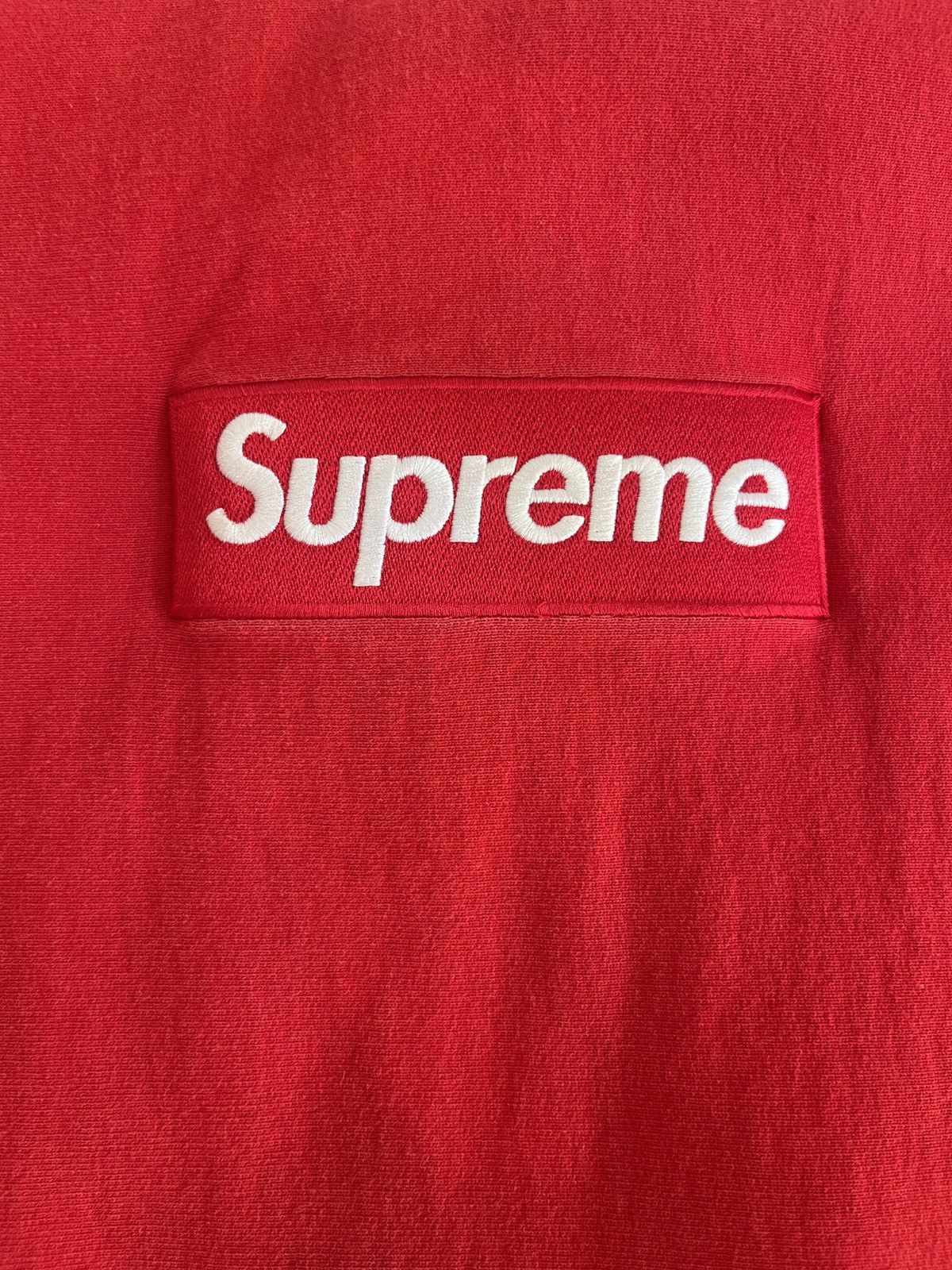 Supreme Red Supreme Box Logo Sweatshirt Size US L / EU 52-54 / 3 - 4 Thumbnail