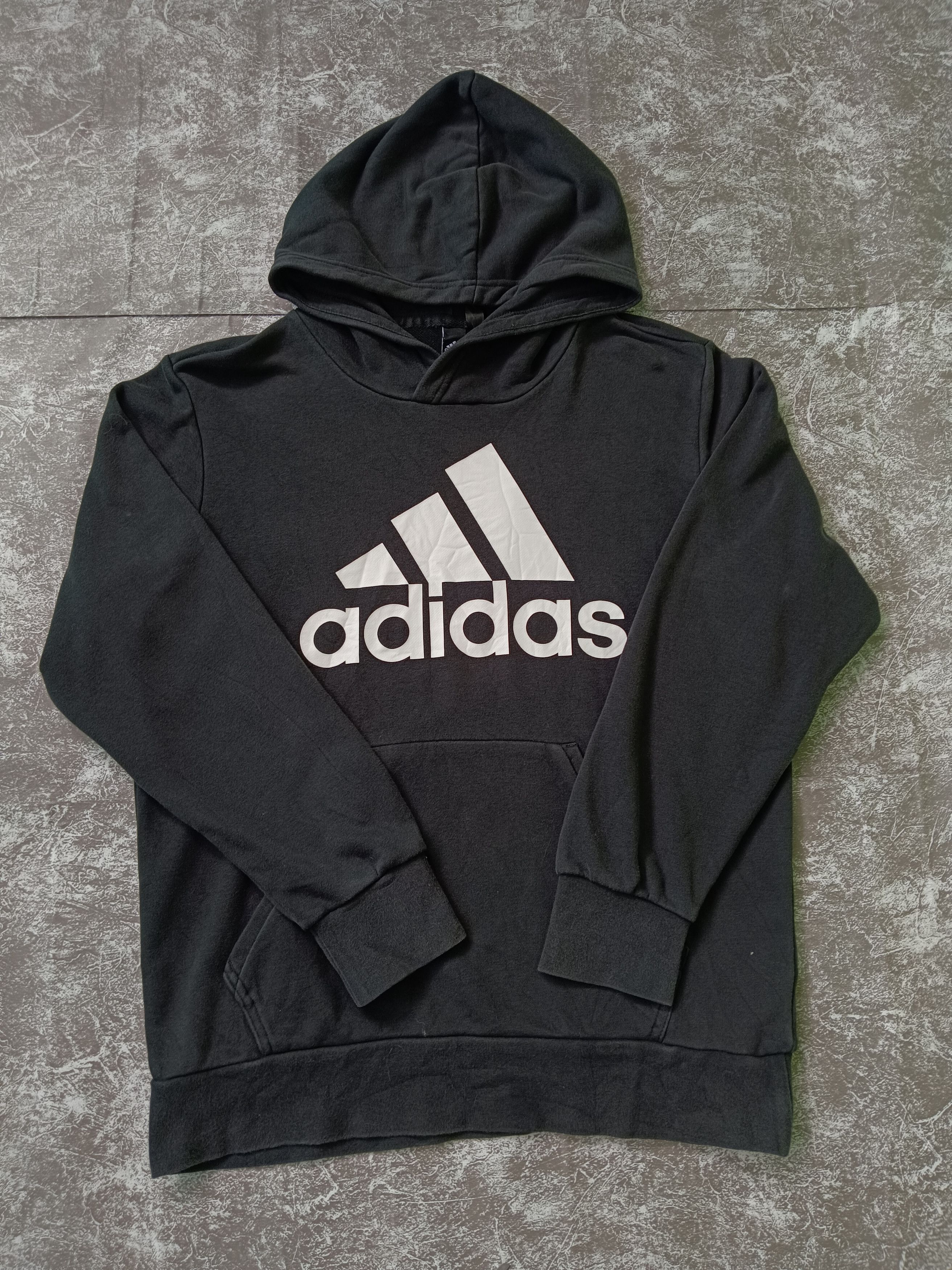 Adidas × Japanese Brand × Vintage Adidas Black Hoodie Size US L / EU 52-54 / 3 - 1 Thumbnail