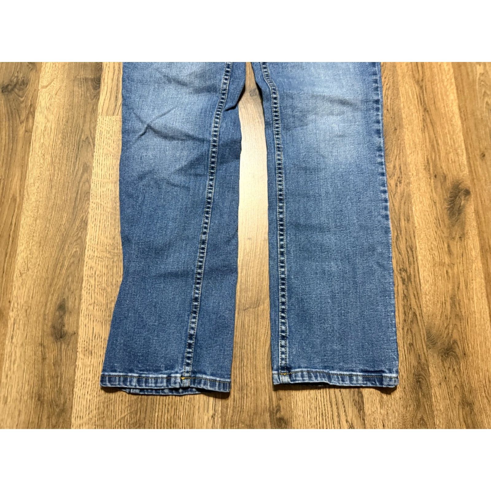 Denime Member's Mark Jeans Mens Size 34x32 Blue Straight Fit Premium Stretch Denim Jeans Size US 34 / EU 50 - 3 Thumbnail