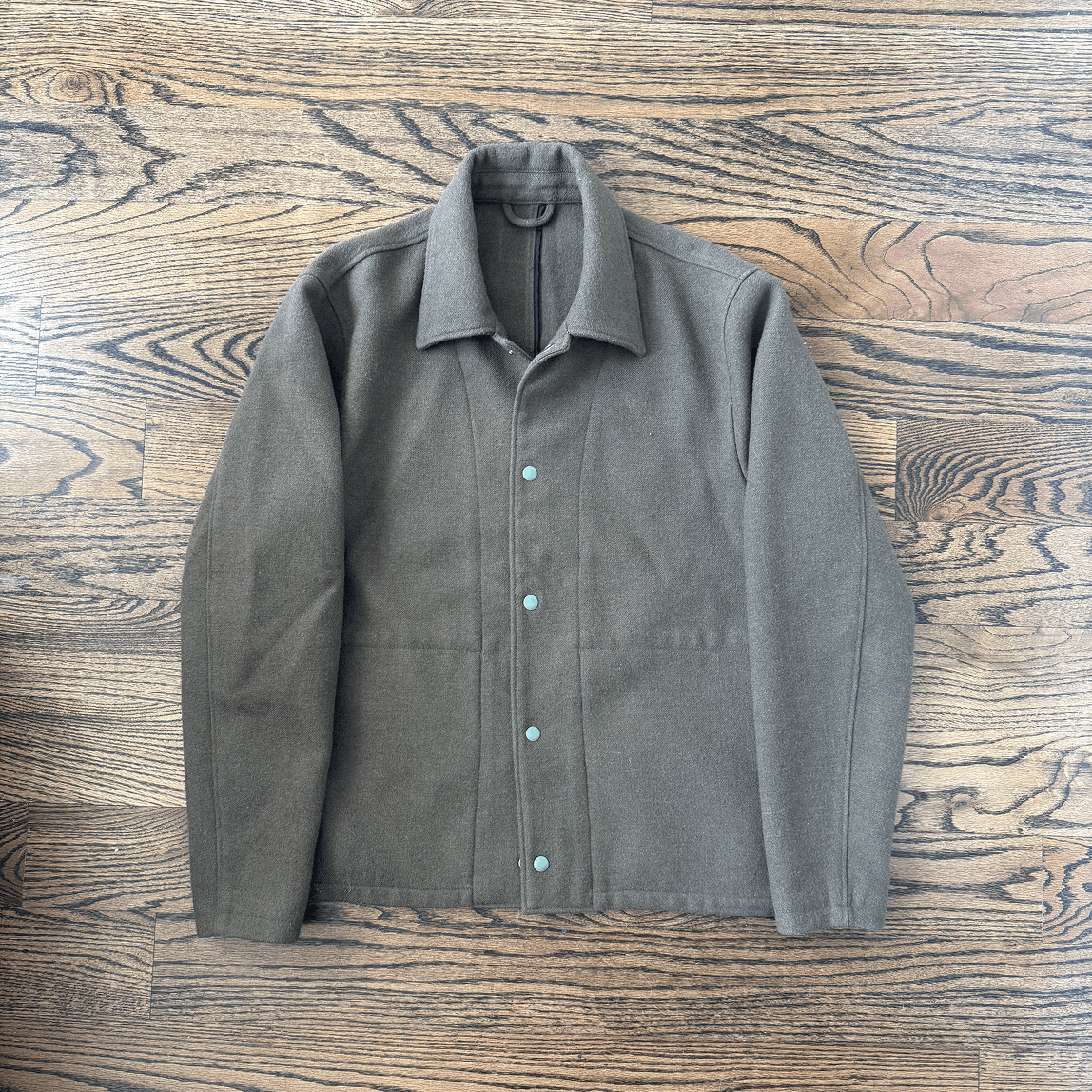 Club Monaco Vintage Olive Wool Officer's Jacket Size US M / EU 48-50 / 2 - 1 Thumbnail