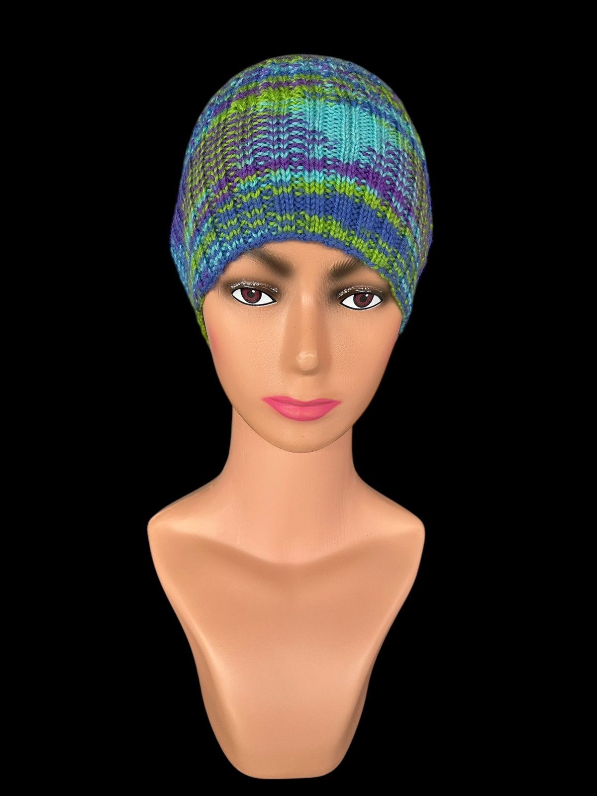 Japanese Brand × Kapital × Vintage Crochet Knitted Handmade Beanie Hats ☠️☠️ Size ONE SIZE - 3 Thumbnail
