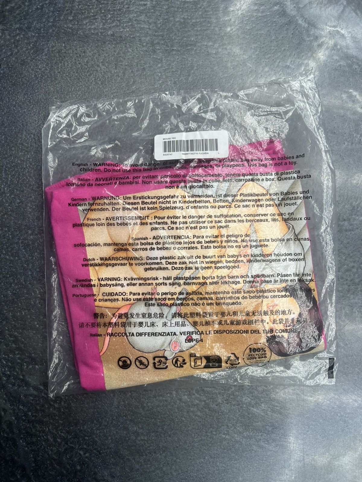 Supreme Supreme Mouse T-Shirt Size US L / EU 52-54 / 3 - 6 Thumbnail