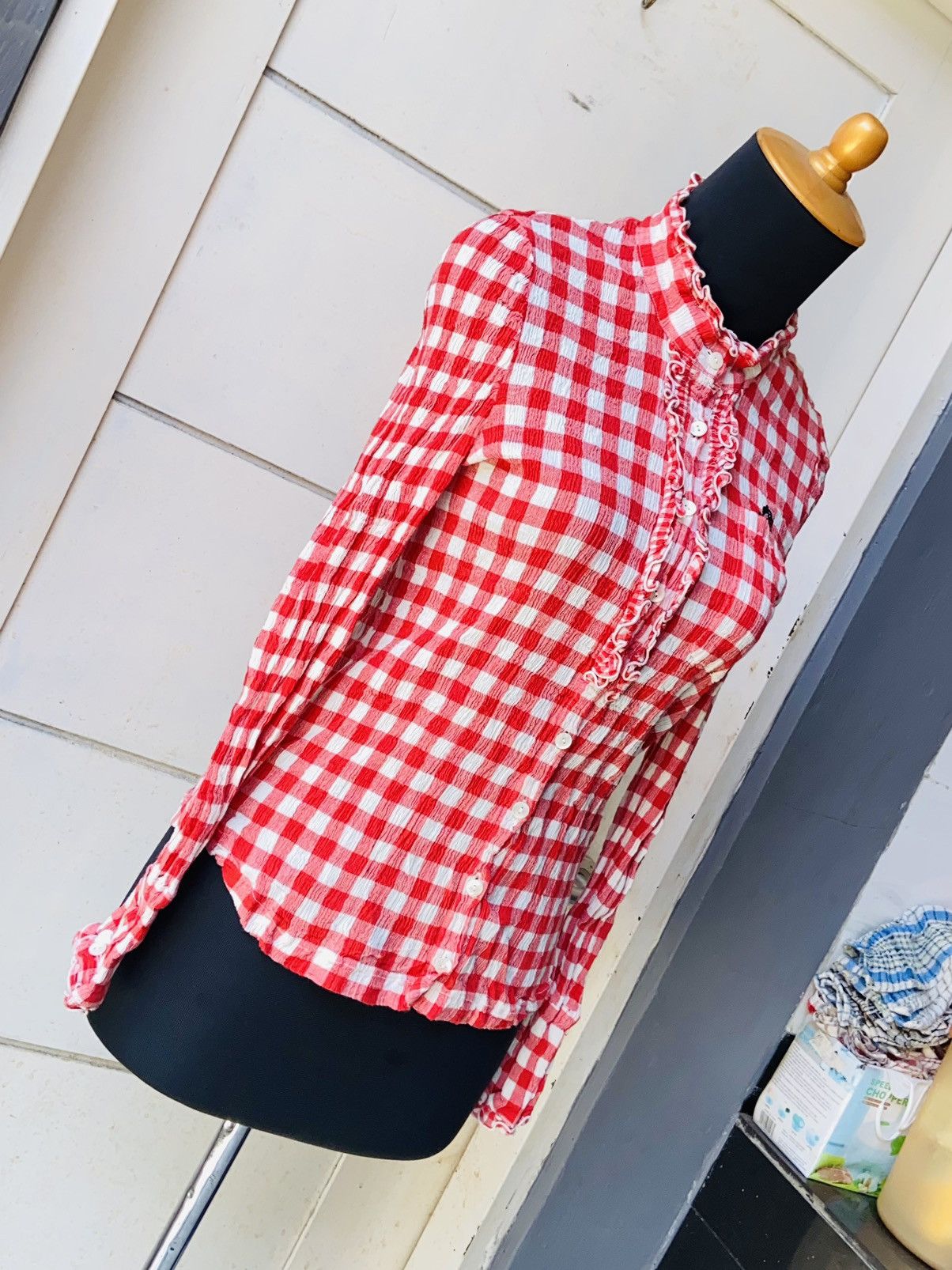 Issey Miyake TSUMORI CHISATO Plaid Shirt Size XXS / US 00 / IT 34 - 6 Thumbnail