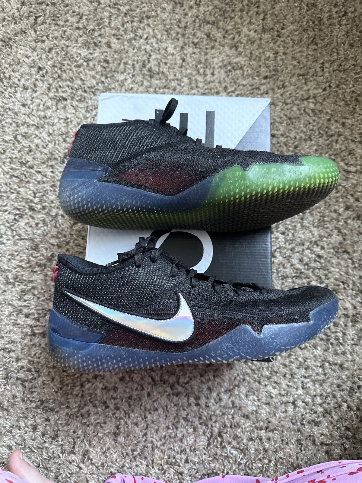image of Nike Kobe Ad Nxt 360 Shoes in Black, Men's (Size 11)