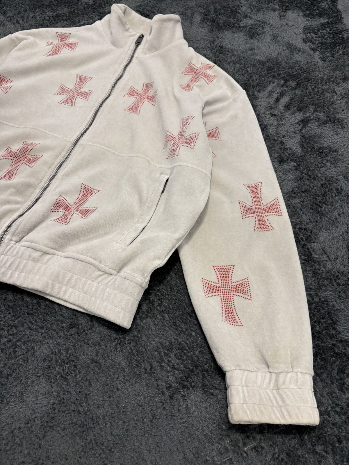 Unknown London Unknown London Y2K Cross Velour Zip Size US S / EU 44-46 / 1 - 4 Thumbnail