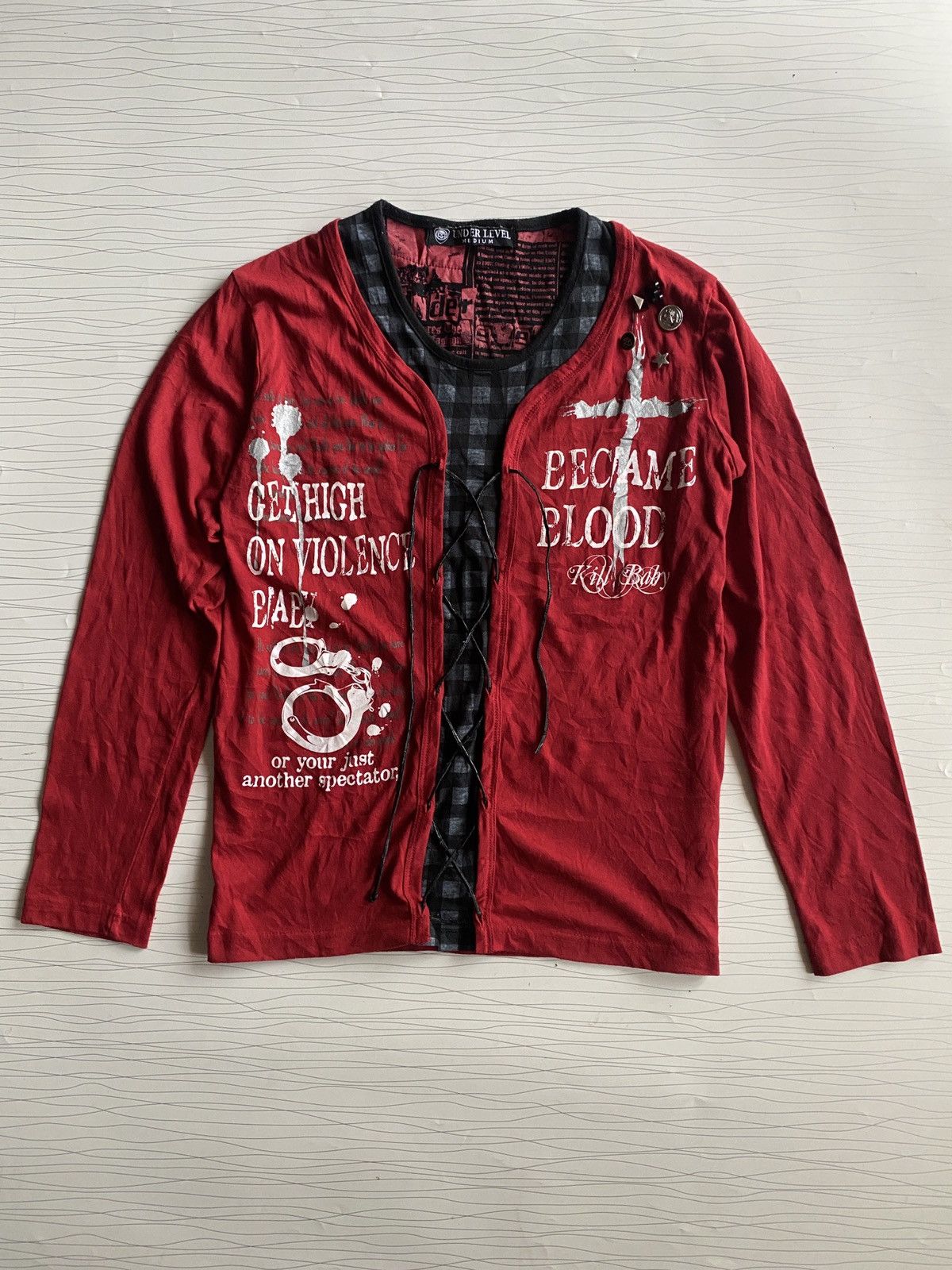 Hysteric Glamour Japanese Under Level Seditionaries Poem Double Layer Tee Size US M / EU 48-50 / 2 - 1 Thumbnail