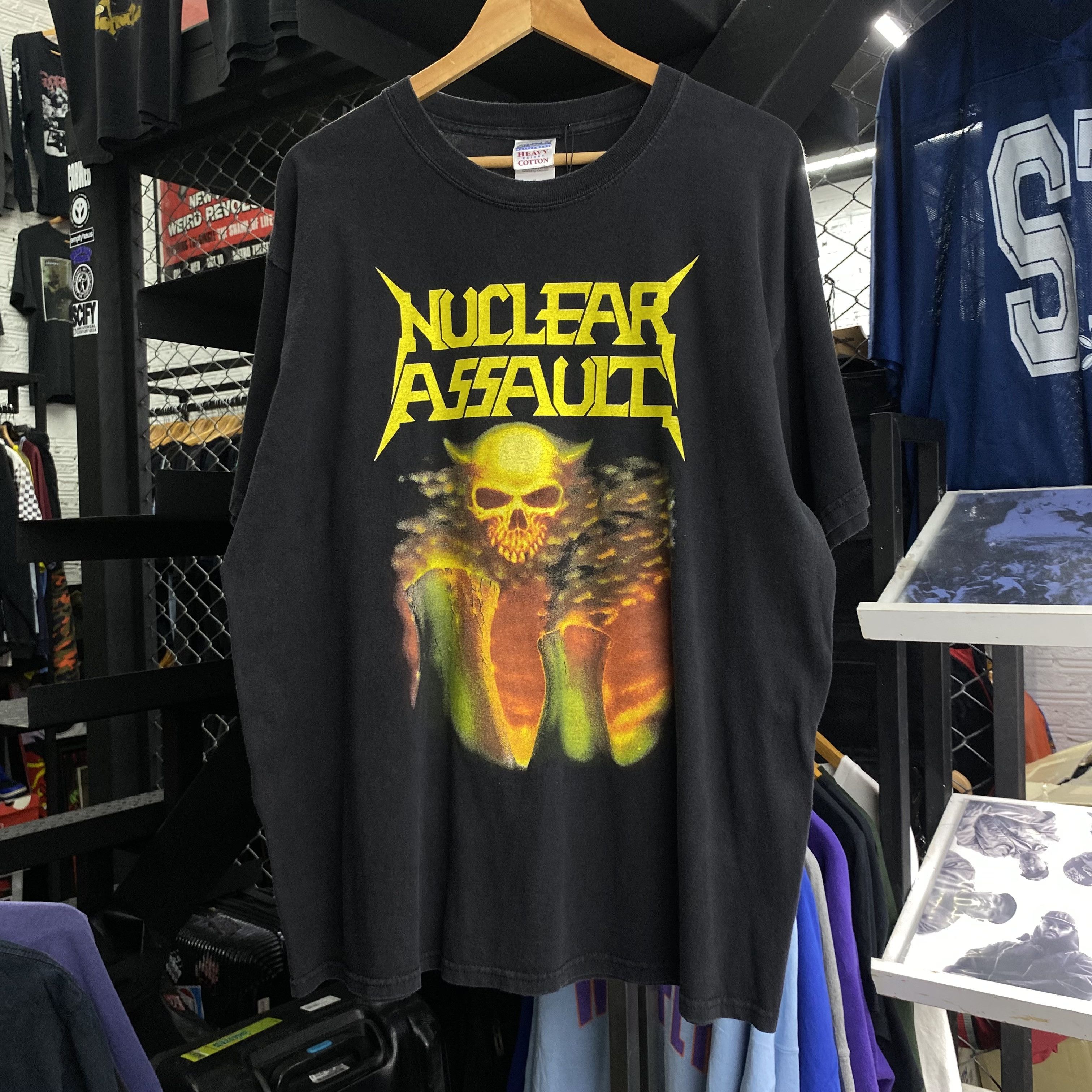 Band Tees NUCLEAR ASSAULT SURVIVE vtg2000s Reprint from 1988 Design Size US XL / EU 56 / 4 - 1 Thumbnail