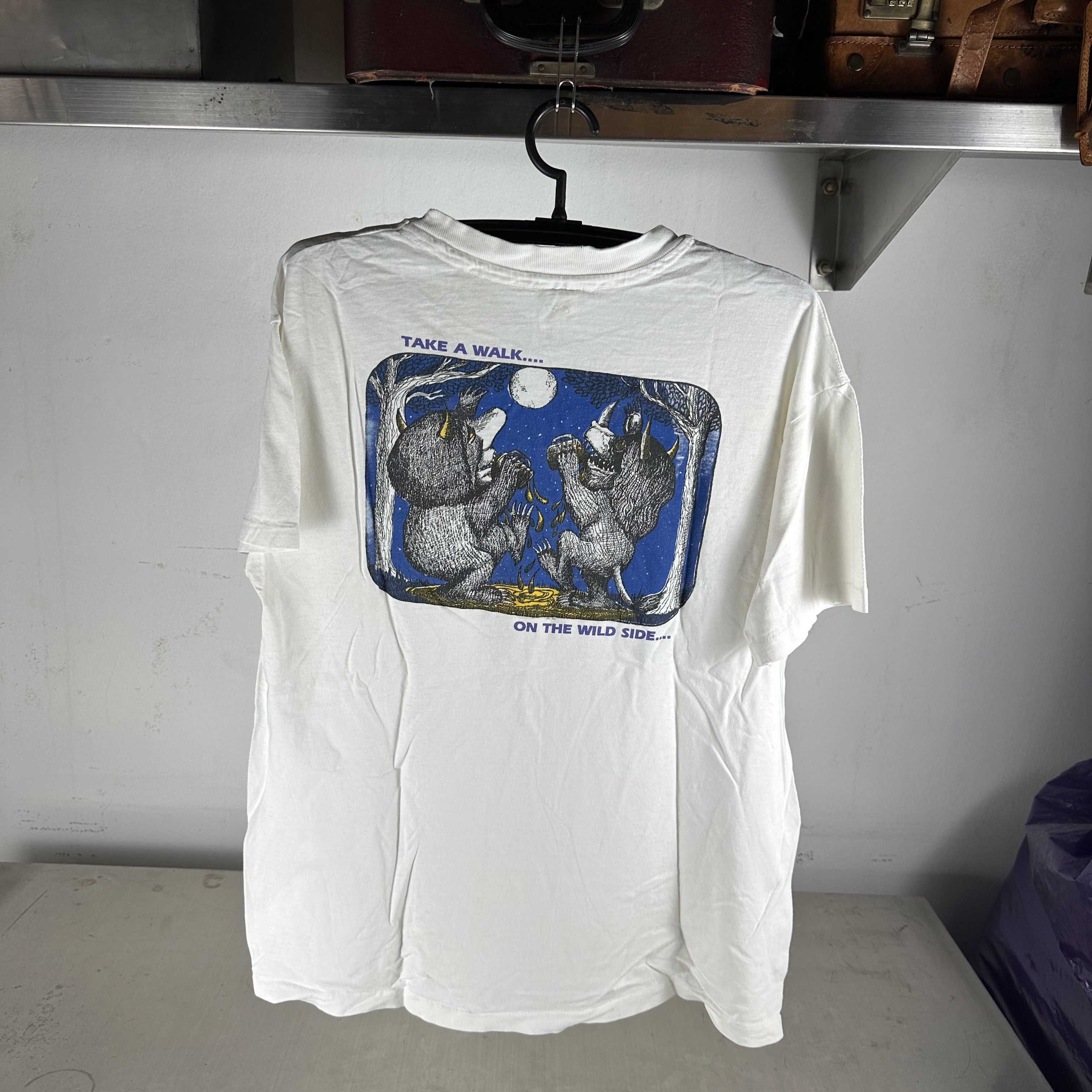 Vintage 92-93 Take A Walk On The Wild Side Where The Wild Side Tee Size US XL / EU 56 / 4 - 3 Thumbnail