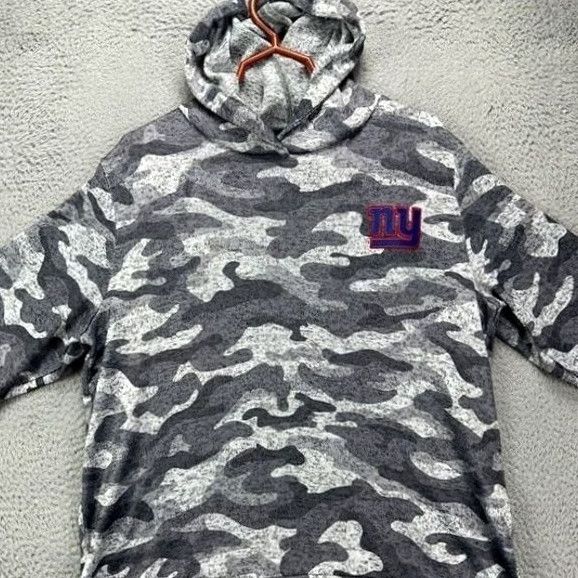 NFL New York Giants Hoodie Mens Large Gray Camo NFL Football Antigua Sweater Size US L / EU 52-54 / 3 - 2 Thumbnail