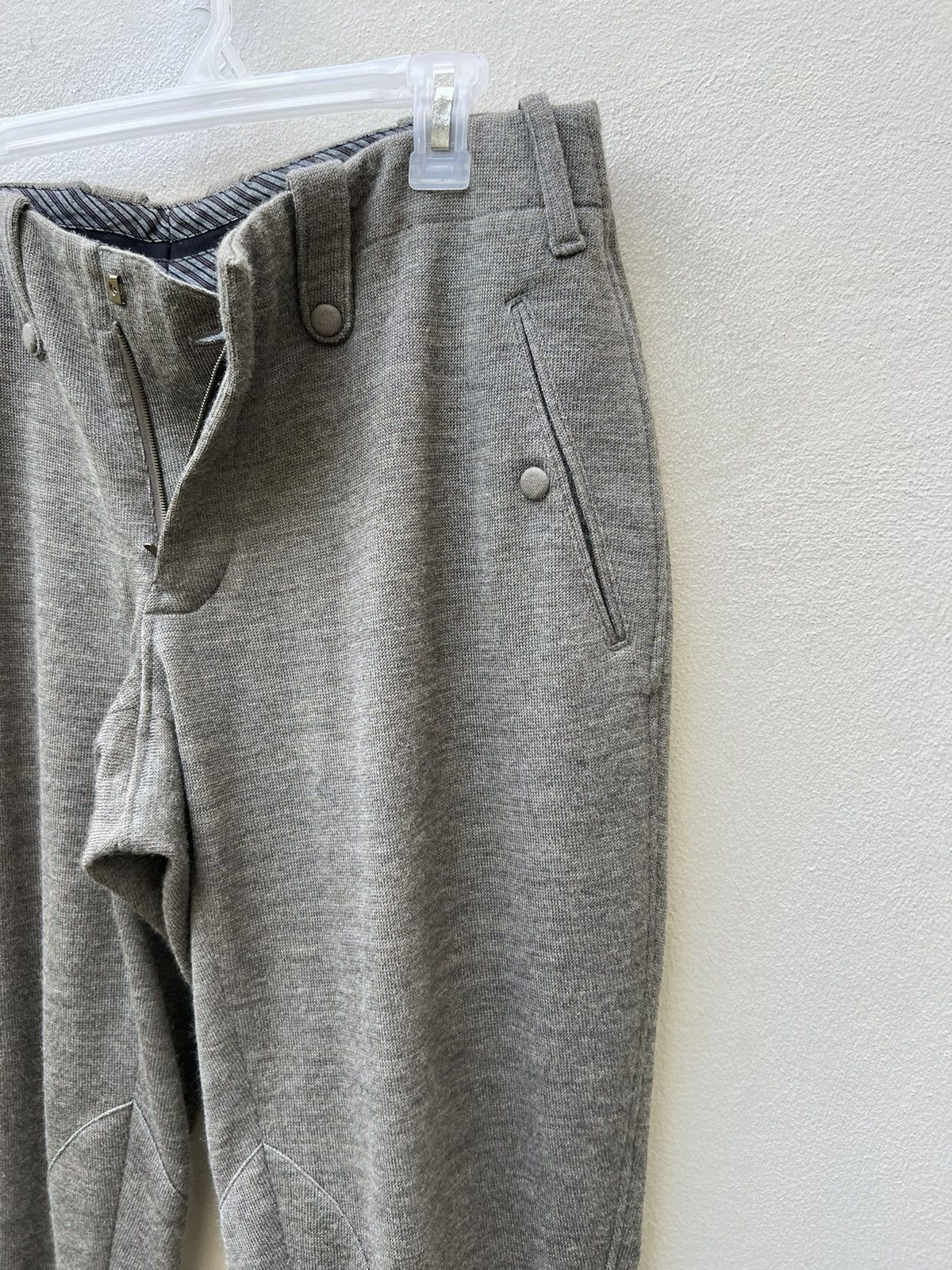 Japanese Brand SAMPLE Kiminori Morishita Cropped Wool Jodhpur Trouser Pant Size US 31 - 11 Thumbnail