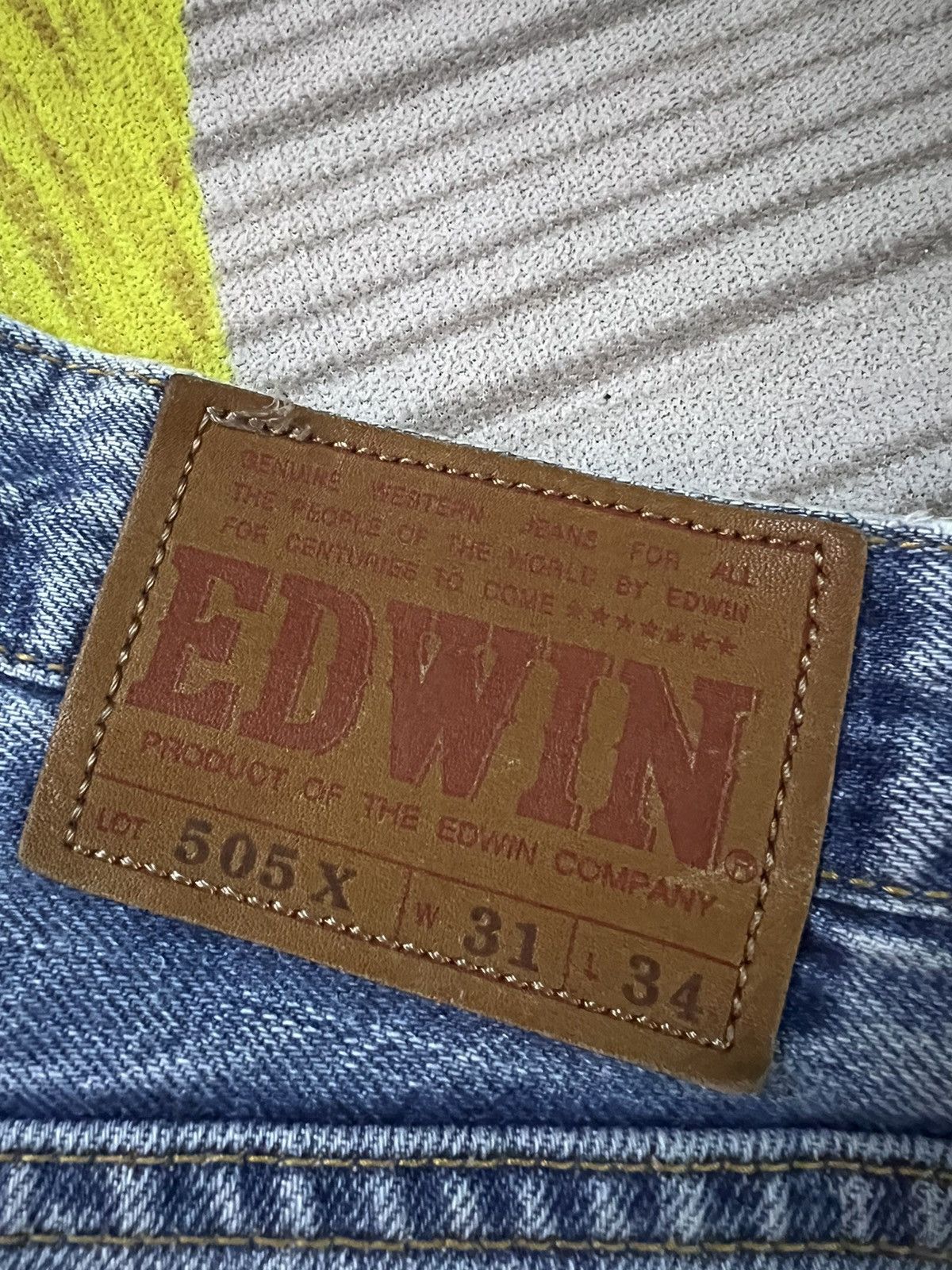 Edwin × If Six Was Nine × Japanese Brand Vintage Edwin 505X Selvedge Baggy Jeans Japan Size US 30 / EU 46 - 17 Thumbnail