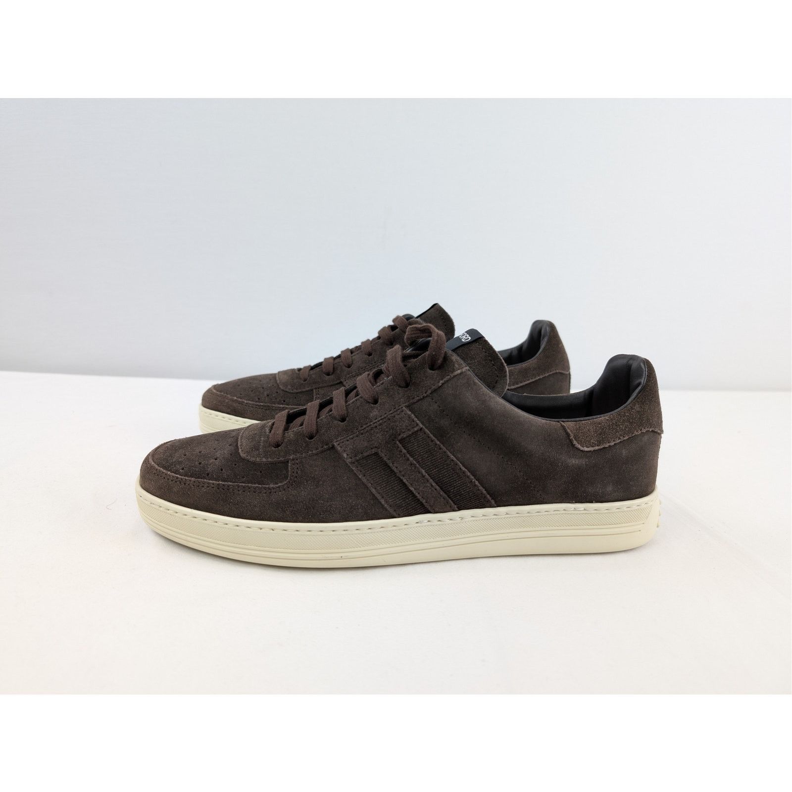 Tom Ford o1rshd1 Suede Low top Sneakers shoe in Dark Brown Size US 11 / EU 44 - 9 Thumbnail