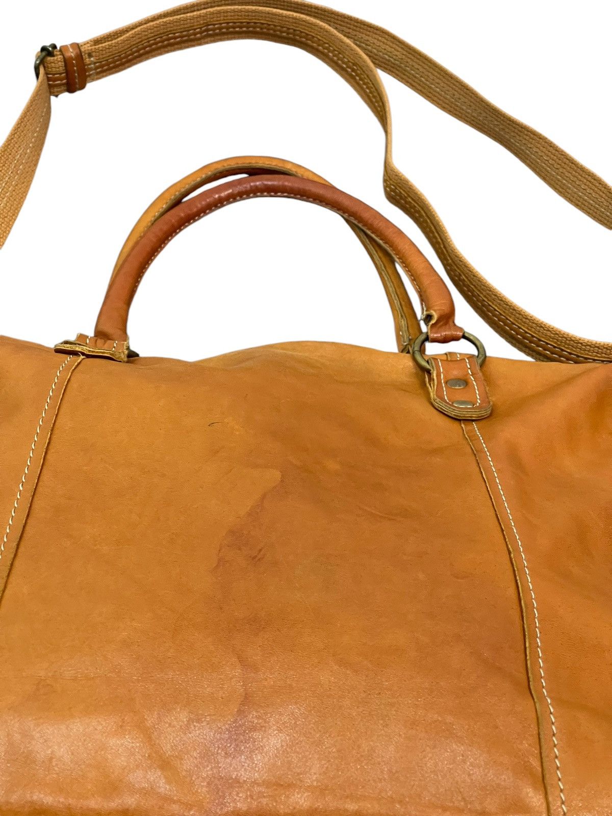 Japanese Brand Full Leather Patina Cuir Jovier Cube Tote Shoulder Bag 1🟩1 Size ONE SIZE - 18 Thumbnail