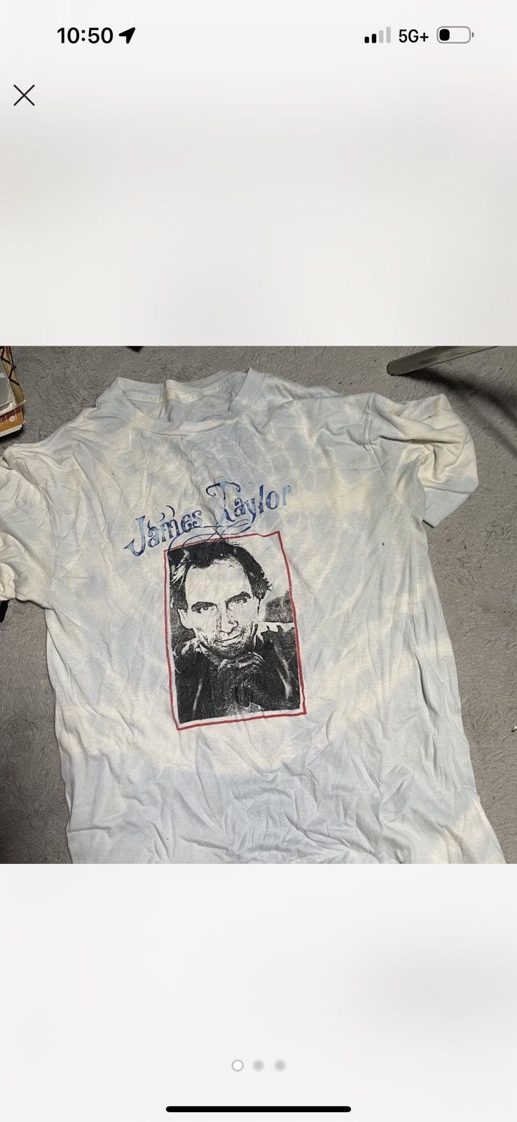 Vintage 1980s James Taylor tour shirt Size US L / EU 52-54 / 3 - 1 Thumbnail