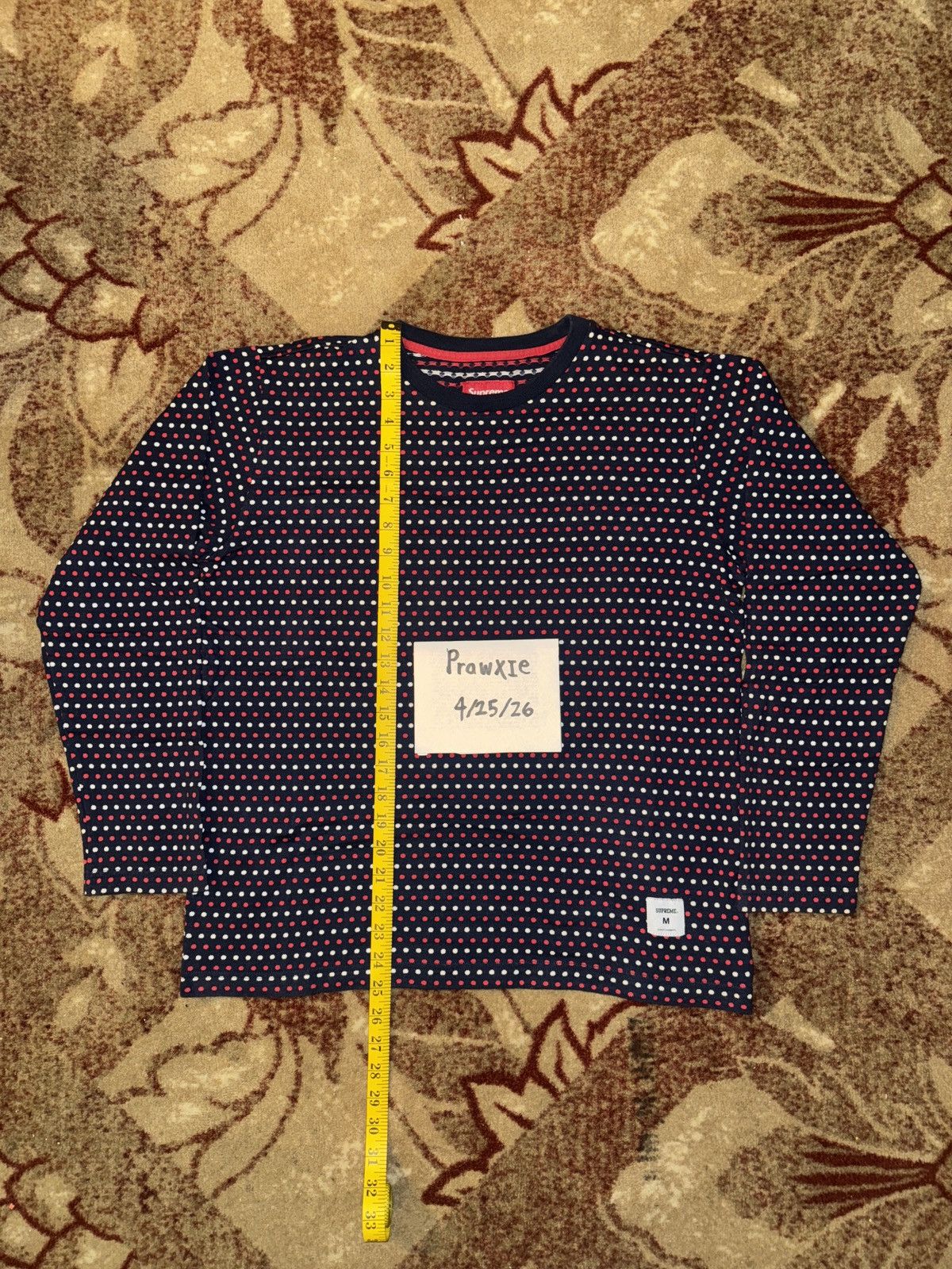 Supreme Supreme Polka Dot Long Sleeve FW09 Size US M / EU 48-50 / 2 - 4 Thumbnail