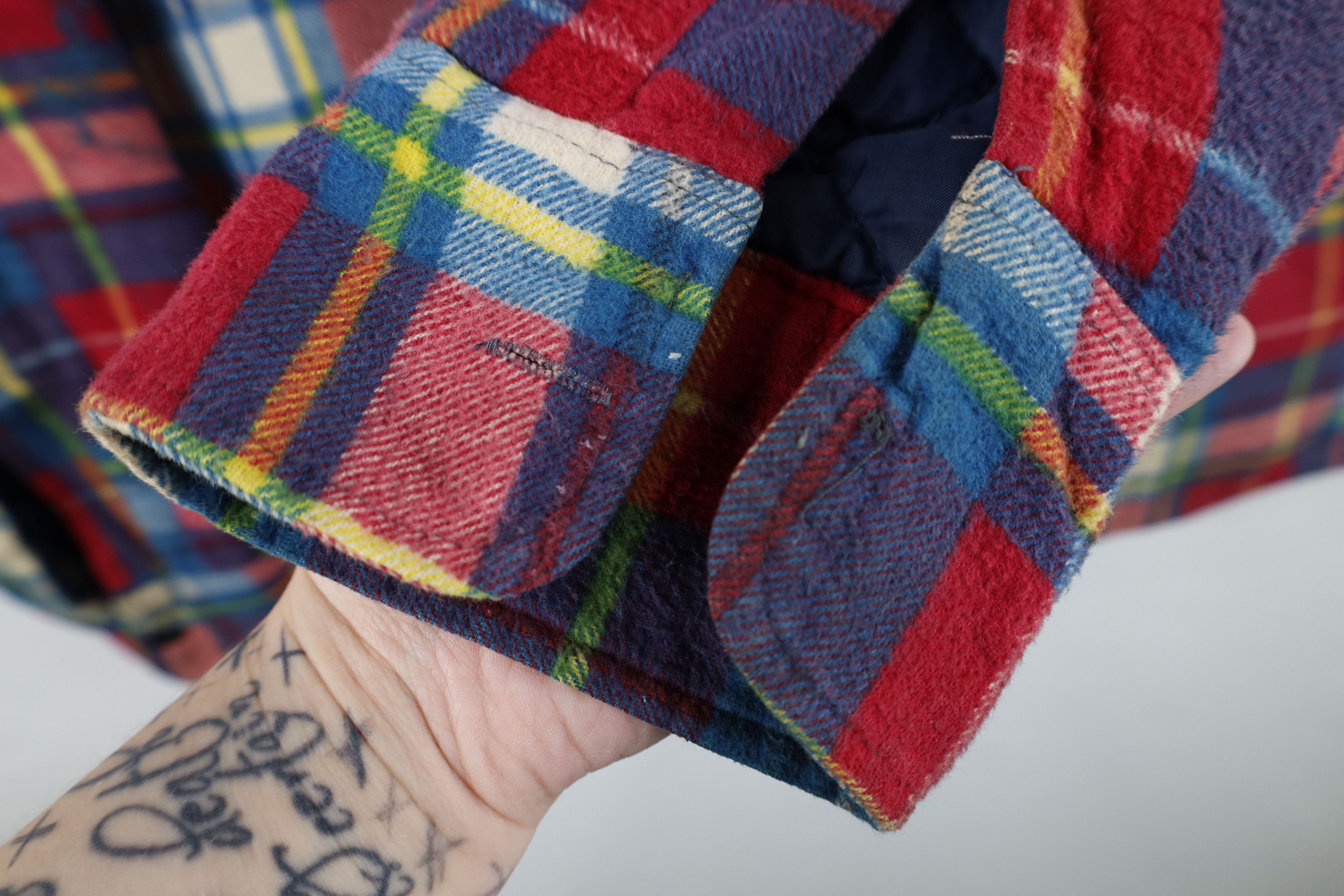 Vintage Vintage 90s Streetwear Quilted Flannel Button Shirt Jacket Size US XL / EU 56 / 4 - 5 Thumbnail