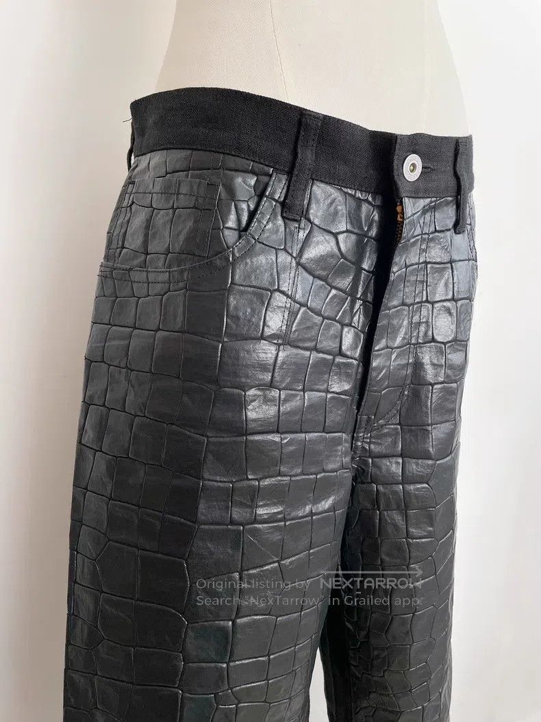Junya Watanabe Junya Watanabe size S Snake print faux leather wide-leg pa Size US 27 - 6 Thumbnail