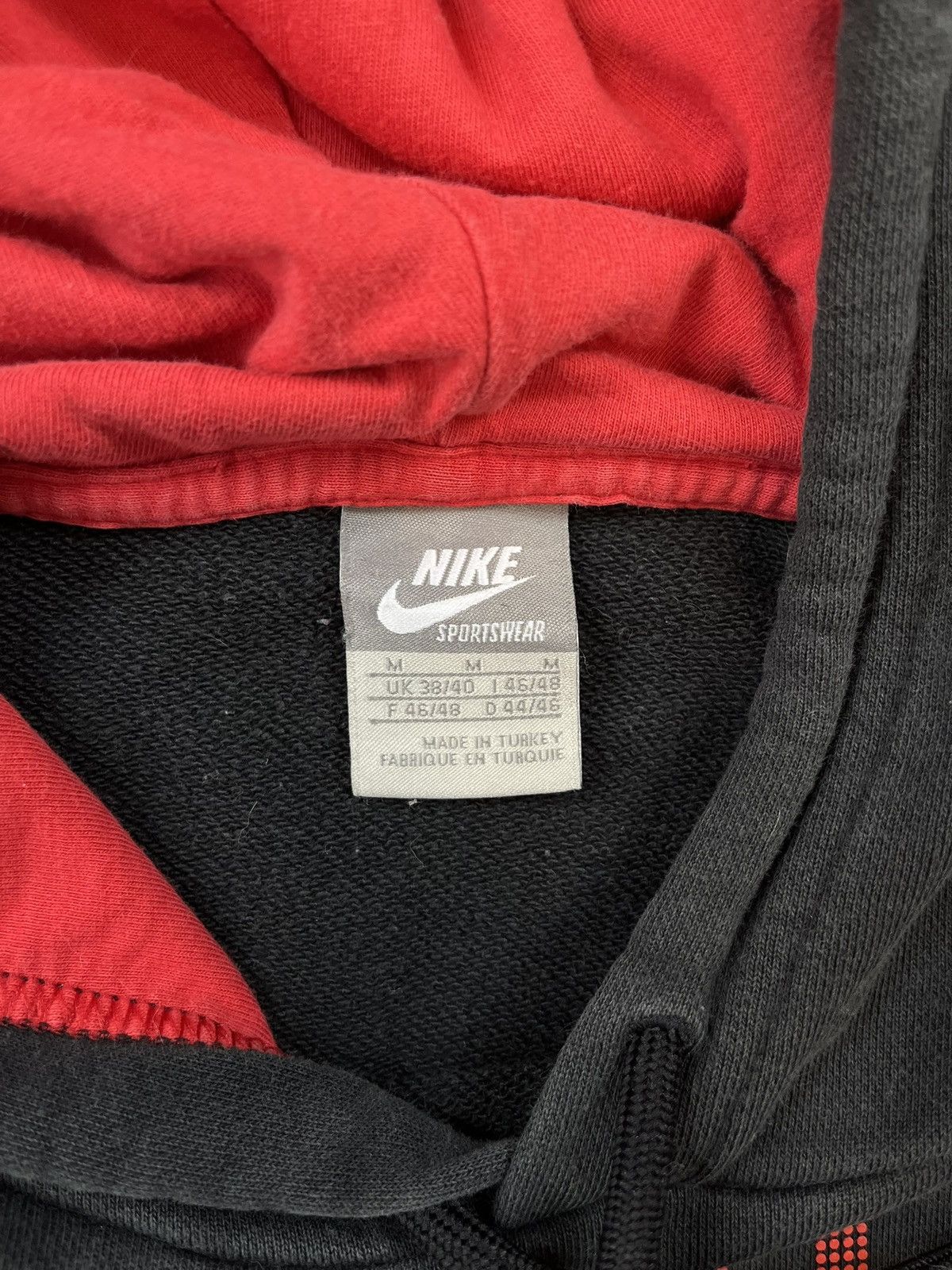 Nike × Vintage 00s Nike Manchester United Vintage Y2K Oversized Hoodie Size US M / EU 48-50 / 2 - 3 Thumbnail